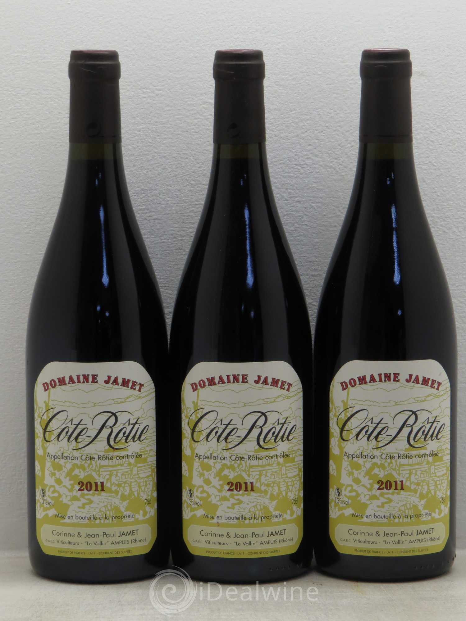 Côte-Rôtie Jamet (Domaine) 2011 - Lot de 3 bouteilles - 0