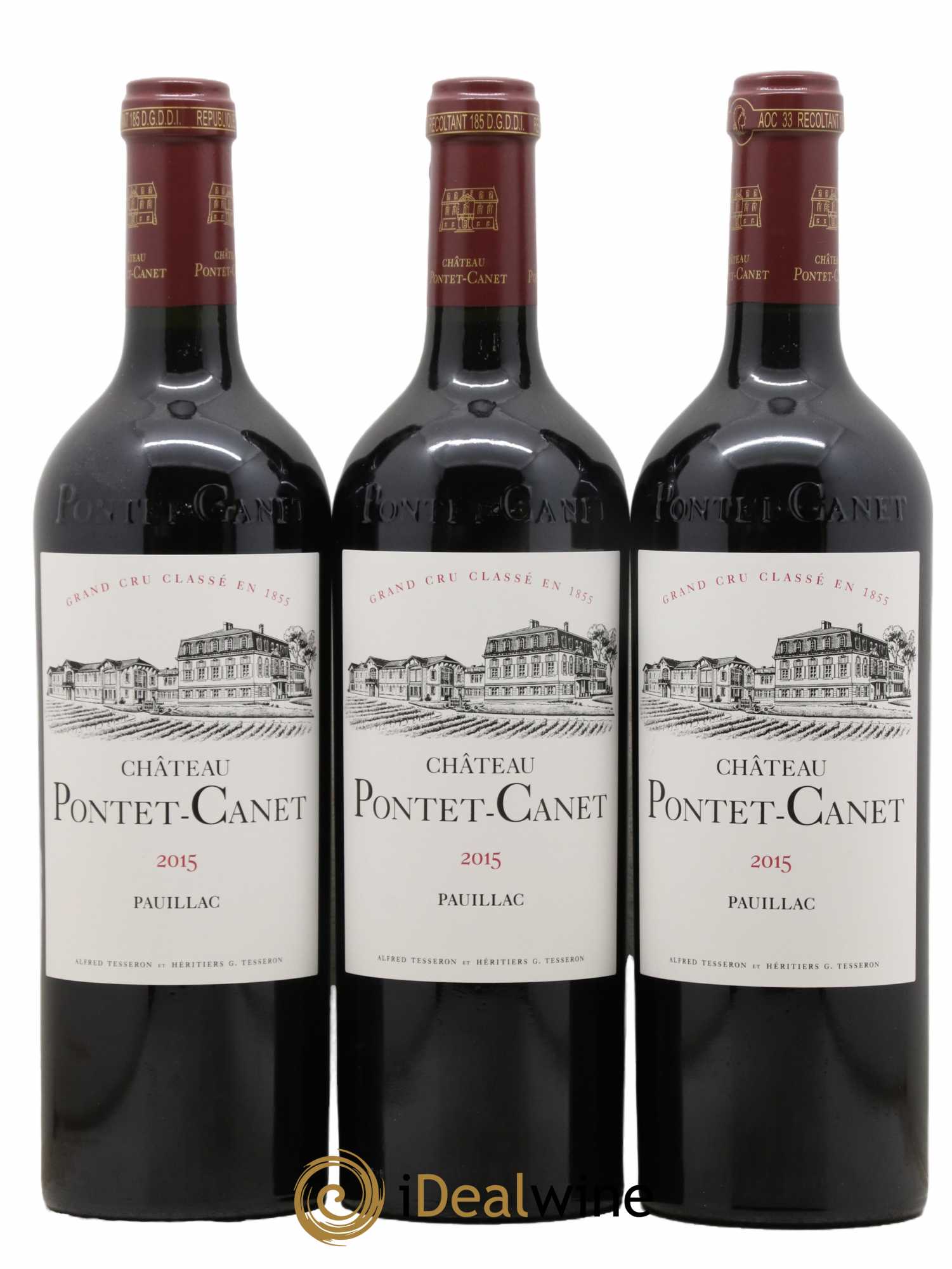 Château Pontet Canet 5ème Grand Cru Classé 2015 - Lot de 6 bouteilles - 2