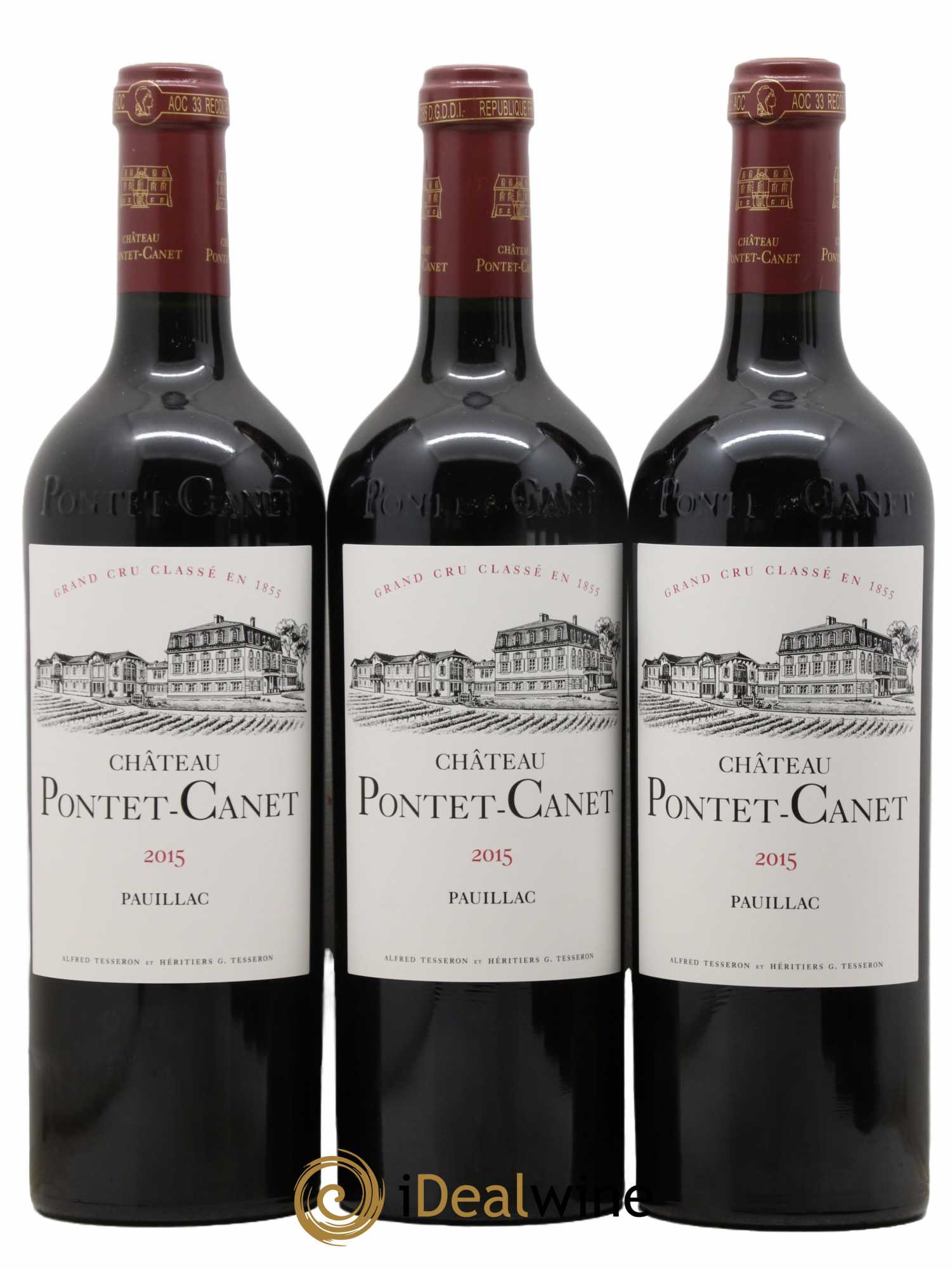 Château Pontet Canet 5ème Grand Cru Classé 2015 - Lot de 6 bouteilles - 2