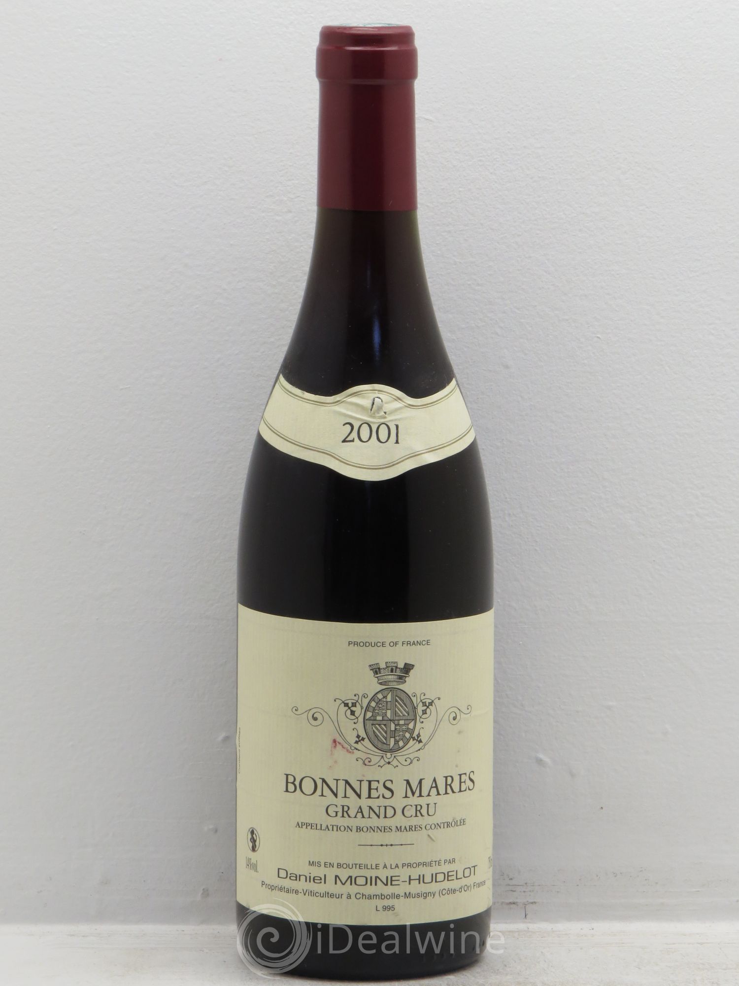 Bonnes-Mares Grand Cru Moine-Hudelot (Domaine) 2001 - Lot de 1 bouteille - 0