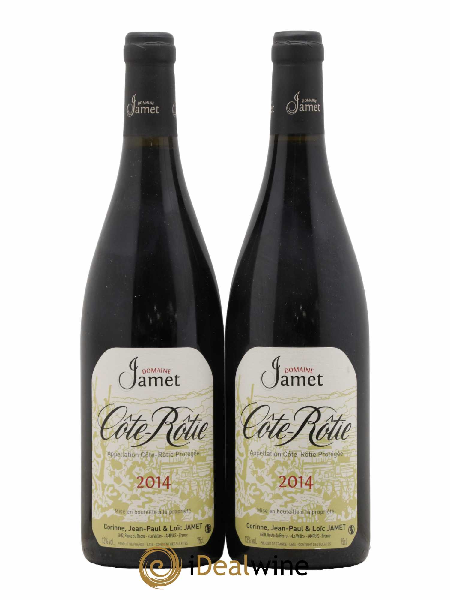 Côte-Rôtie Jamet (Domaine) 2014 - Posten von 2 Flaschen - 0
