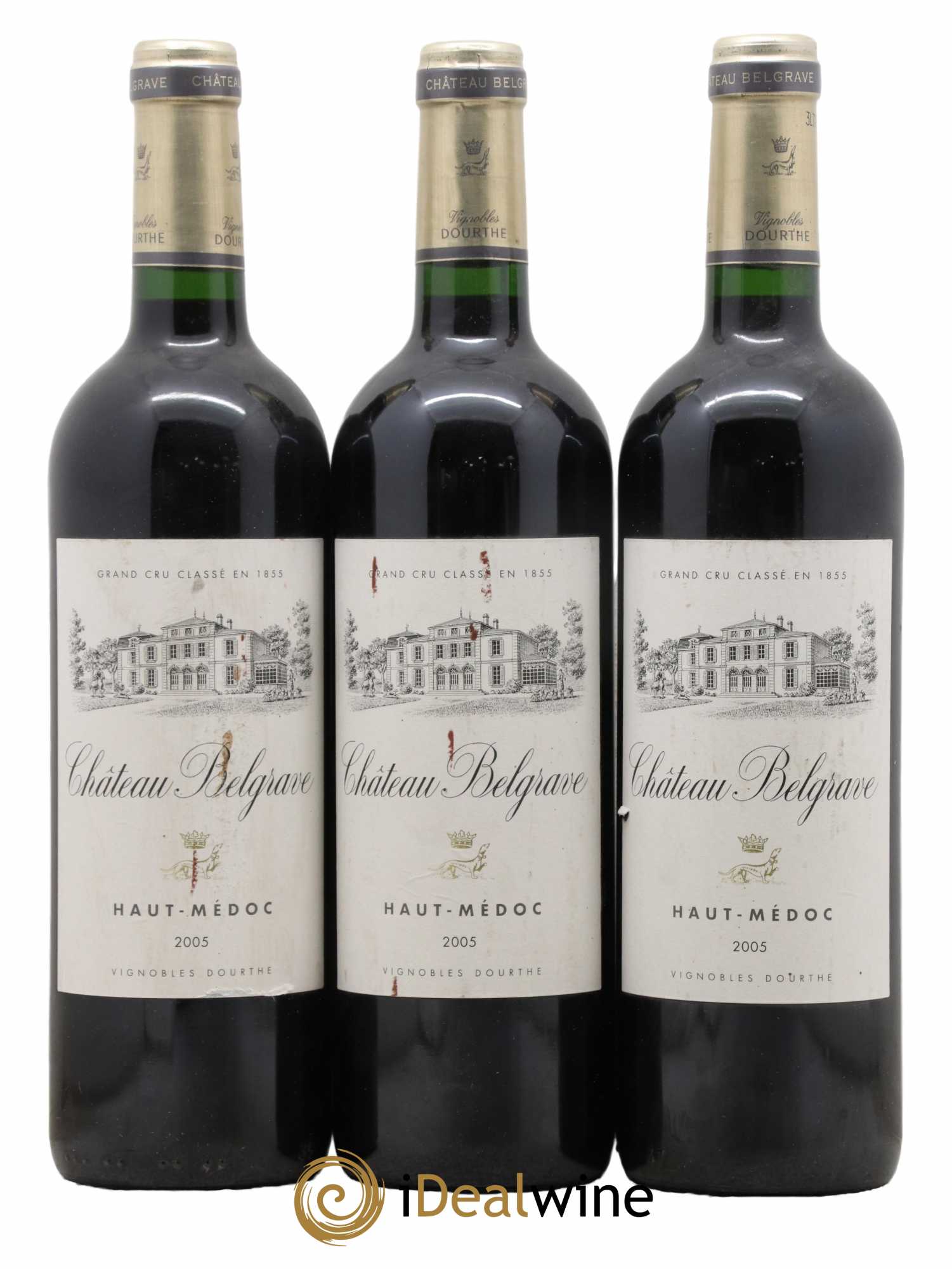 Château Belgrave 5ème Grand Cru Classé 2005 - Lot de 3 bouteilles - 0