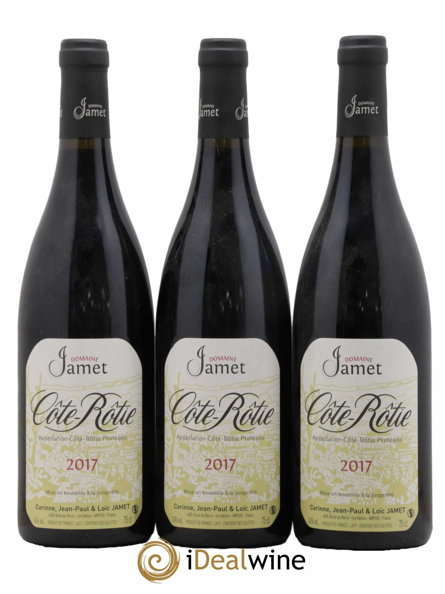 Côte-Rôtie Jamet (Domaine) 2017 - Lot de 3 bouteilles - 0