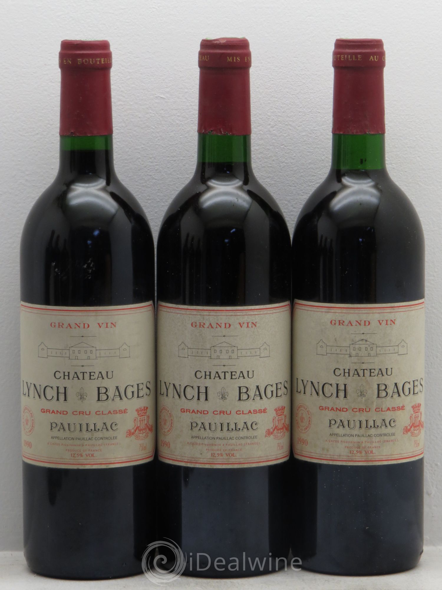 Château Lynch Bages 5ème Grand Cru Classé 1990 - Lot de 6 bouteilles - 1