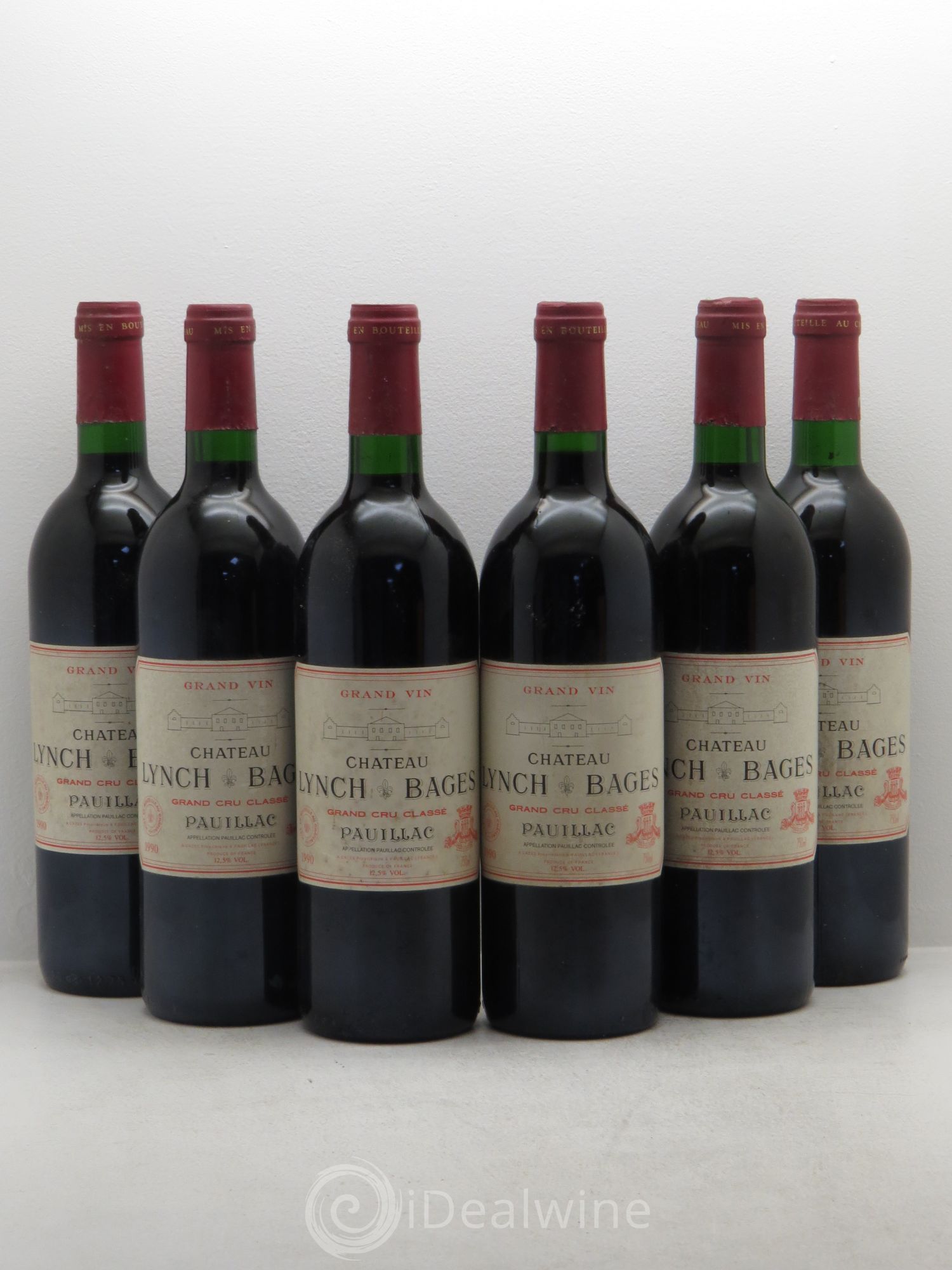 Château Lynch Bages 5ème Grand Cru Classé 1990 - Lot de 6 bouteilles - 0