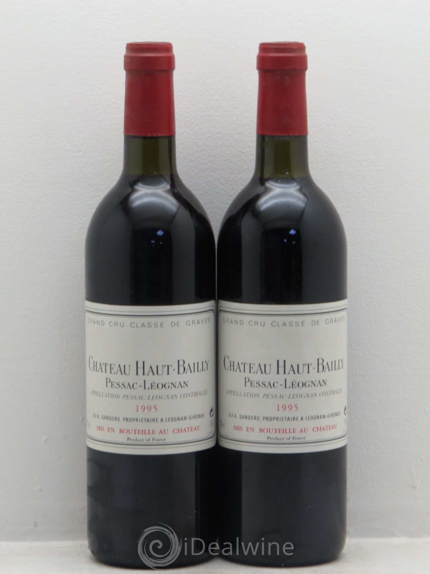 Château Haut-Bailly Cru Classé de Graves 1995 - Lot de 2 bouteilles - 0
