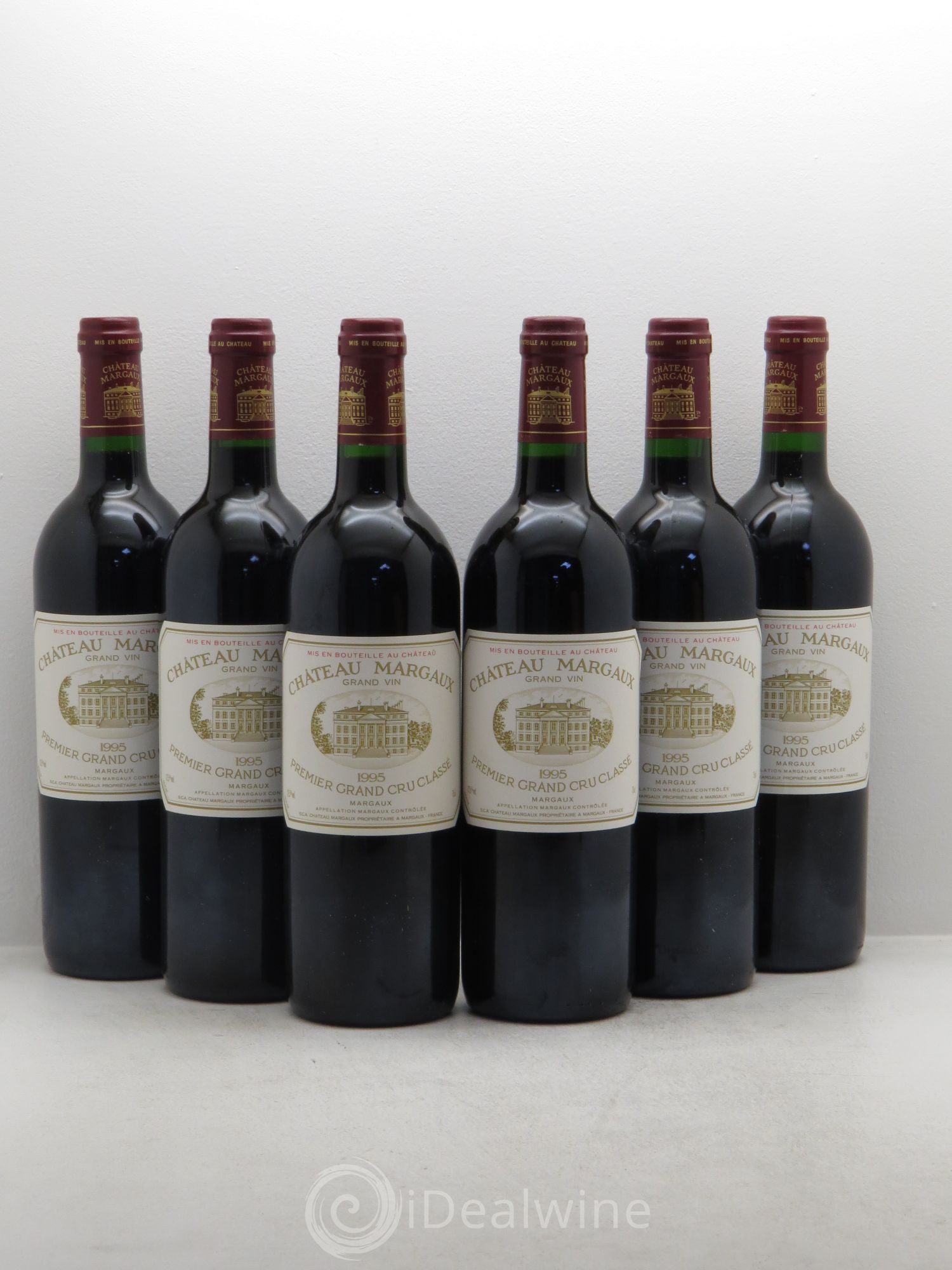 Château Margaux 1er Grand Cru Classé 1995 - Lot de 6 bouteilles - 0