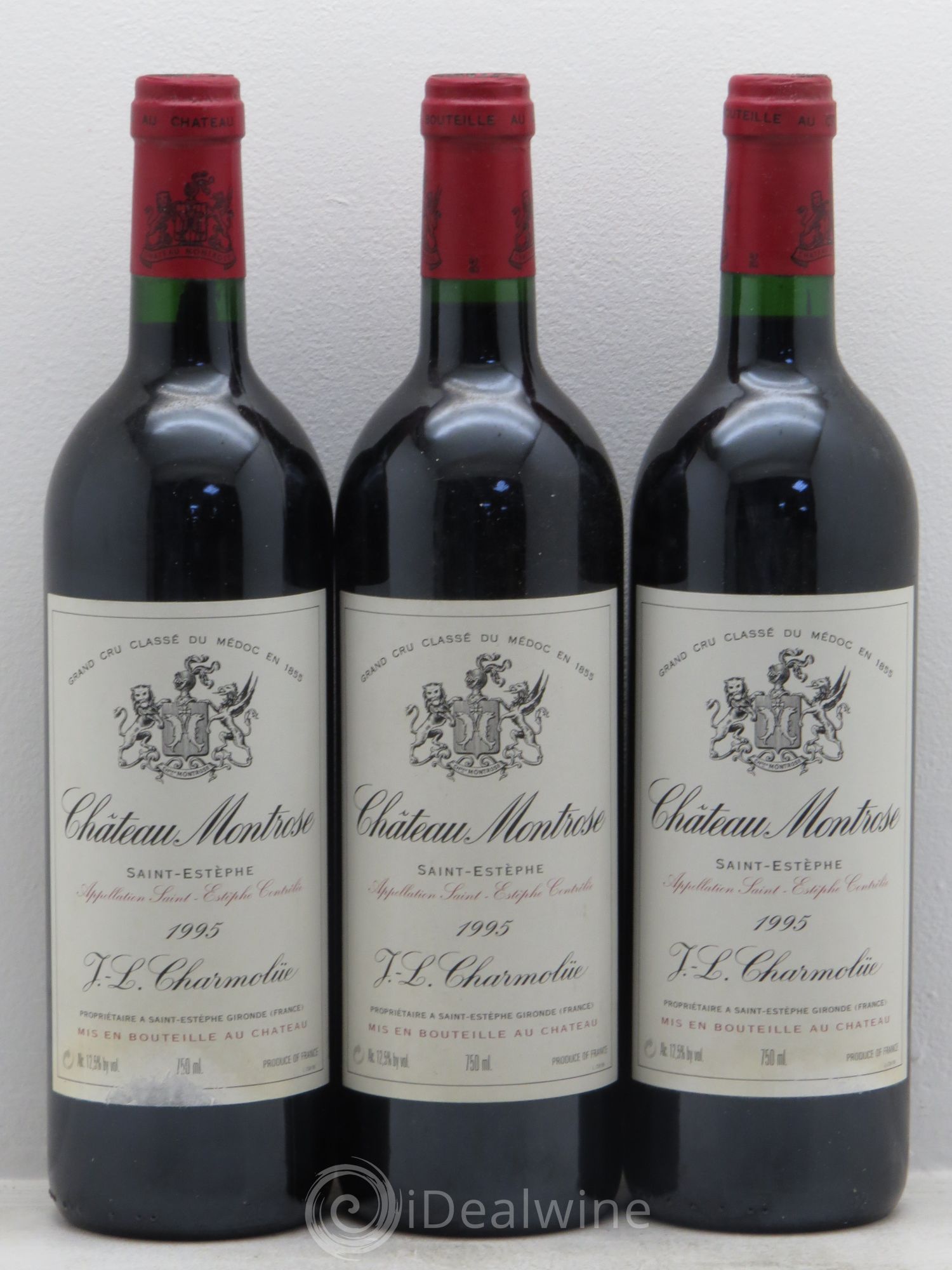Château Montrose 2ème Grand Cru Classé 1995 - Lot de 3 bouteilles - 0