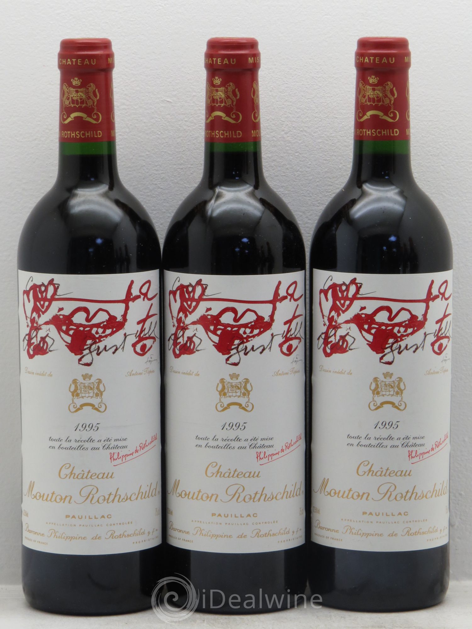 Château Mouton Rothschild 1er Grand Cru Classé 1995 - Lot de 6 bouteilles - 2