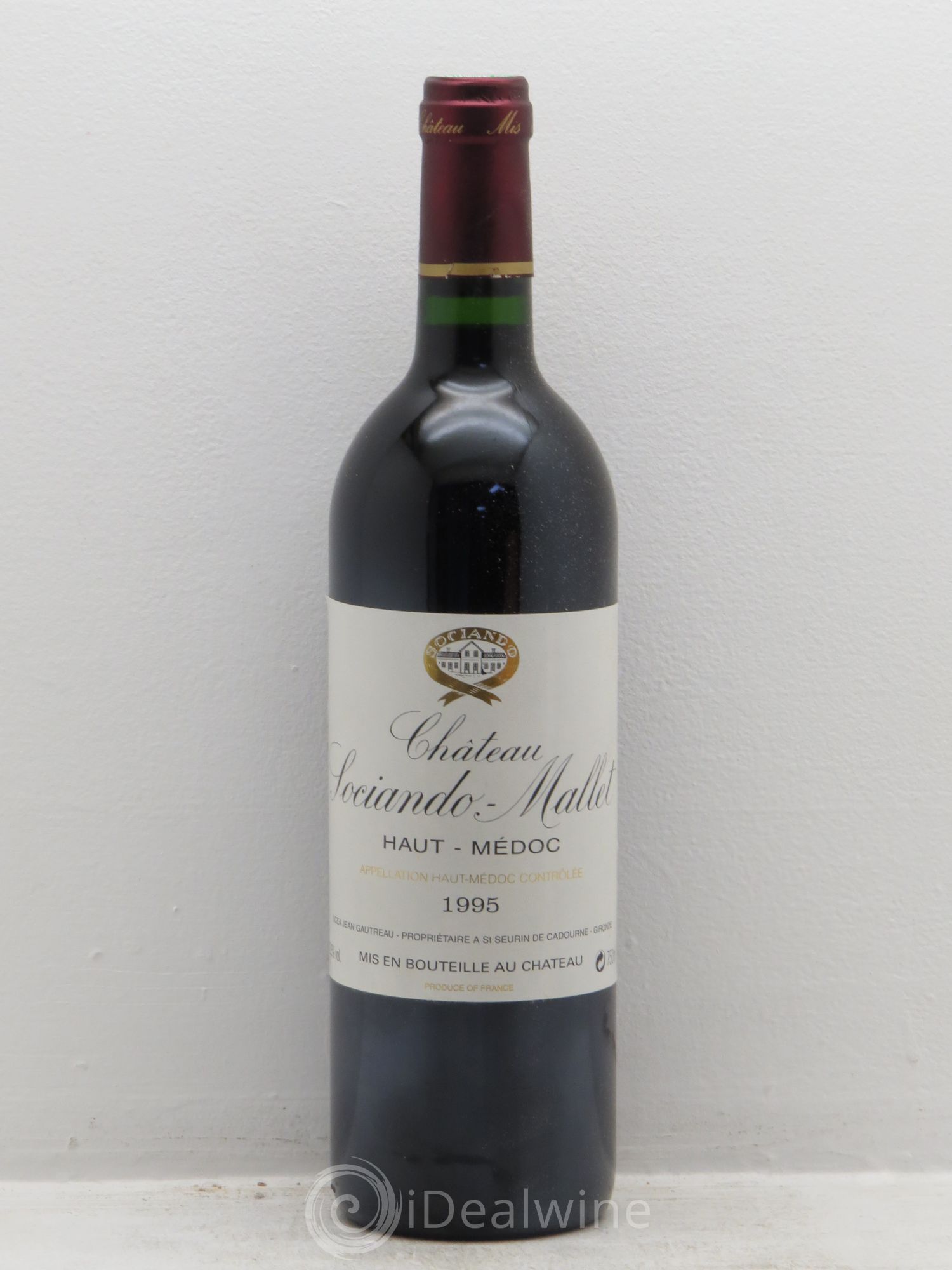Château Sociando Mallet 1995 - Lot de 12 bouteilles - 0