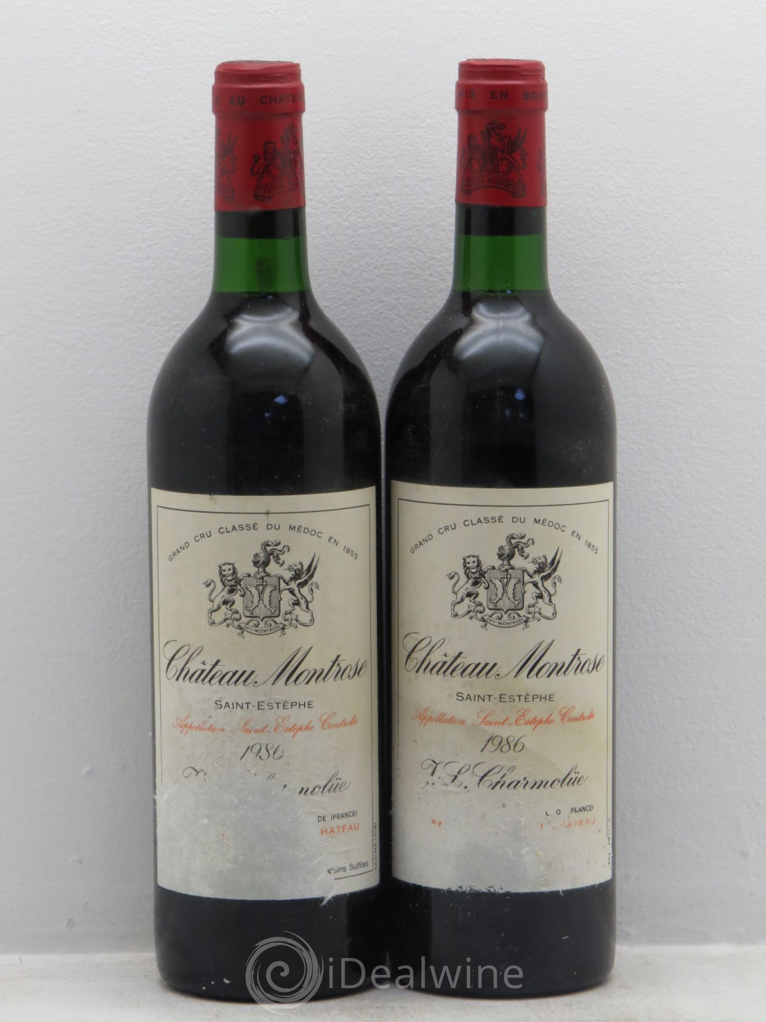 Château Montrose 2ème Grand Cru Classé 1986 - Lot de 2 bouteilles - 0
