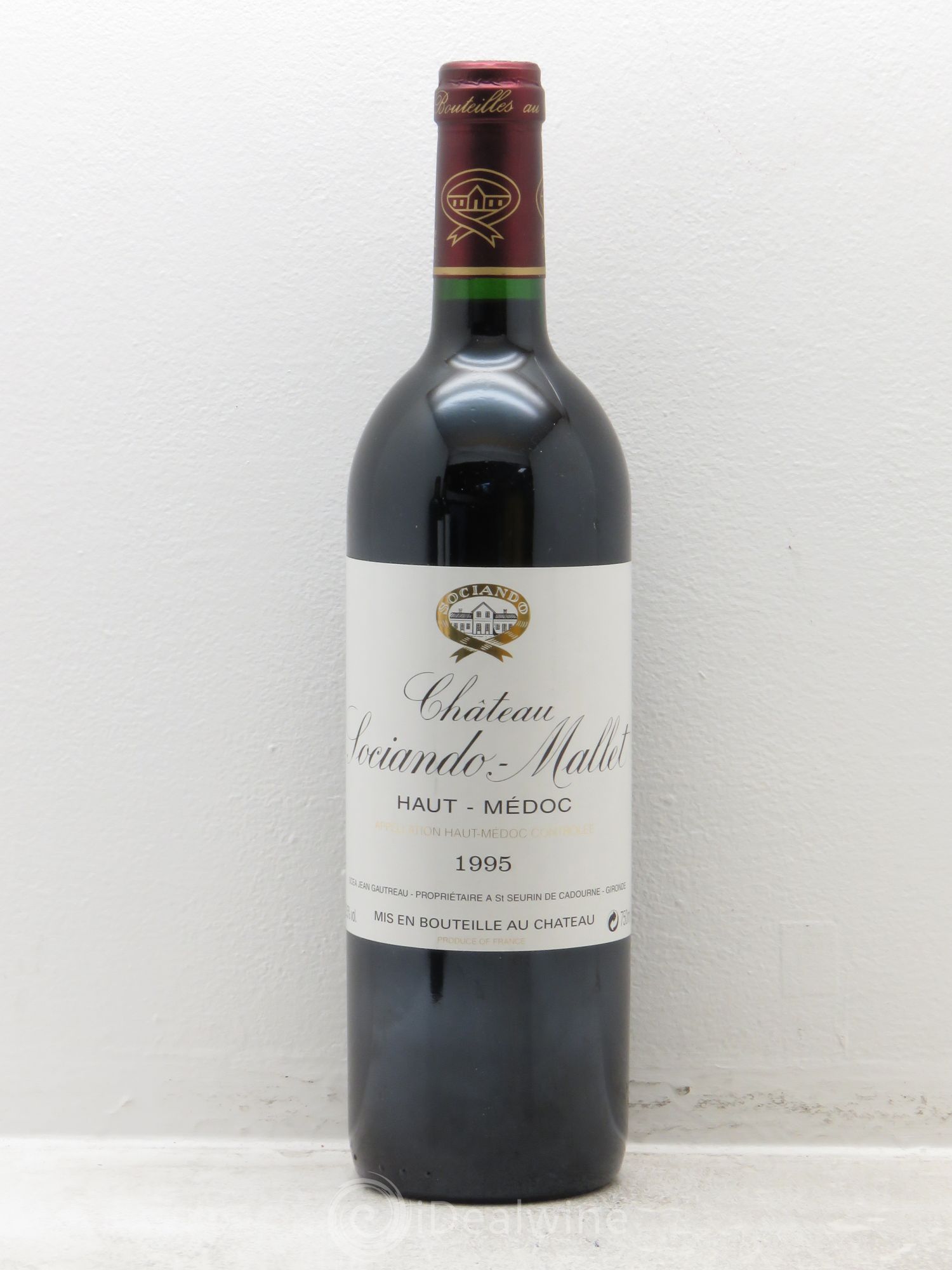 Château Sociando Mallet 1995 - Lot de 6 bouteilles - 0