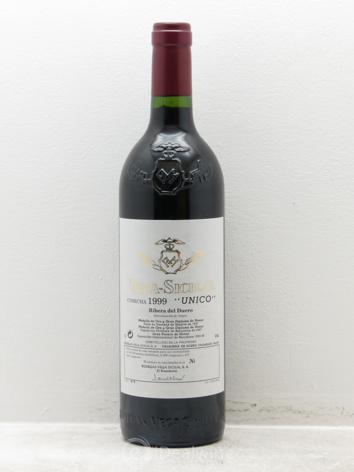 Ribera Del Duero DO Vega Sicilia Unico Famille Alvarez 1999 - Lot de 1 bouteille - 0