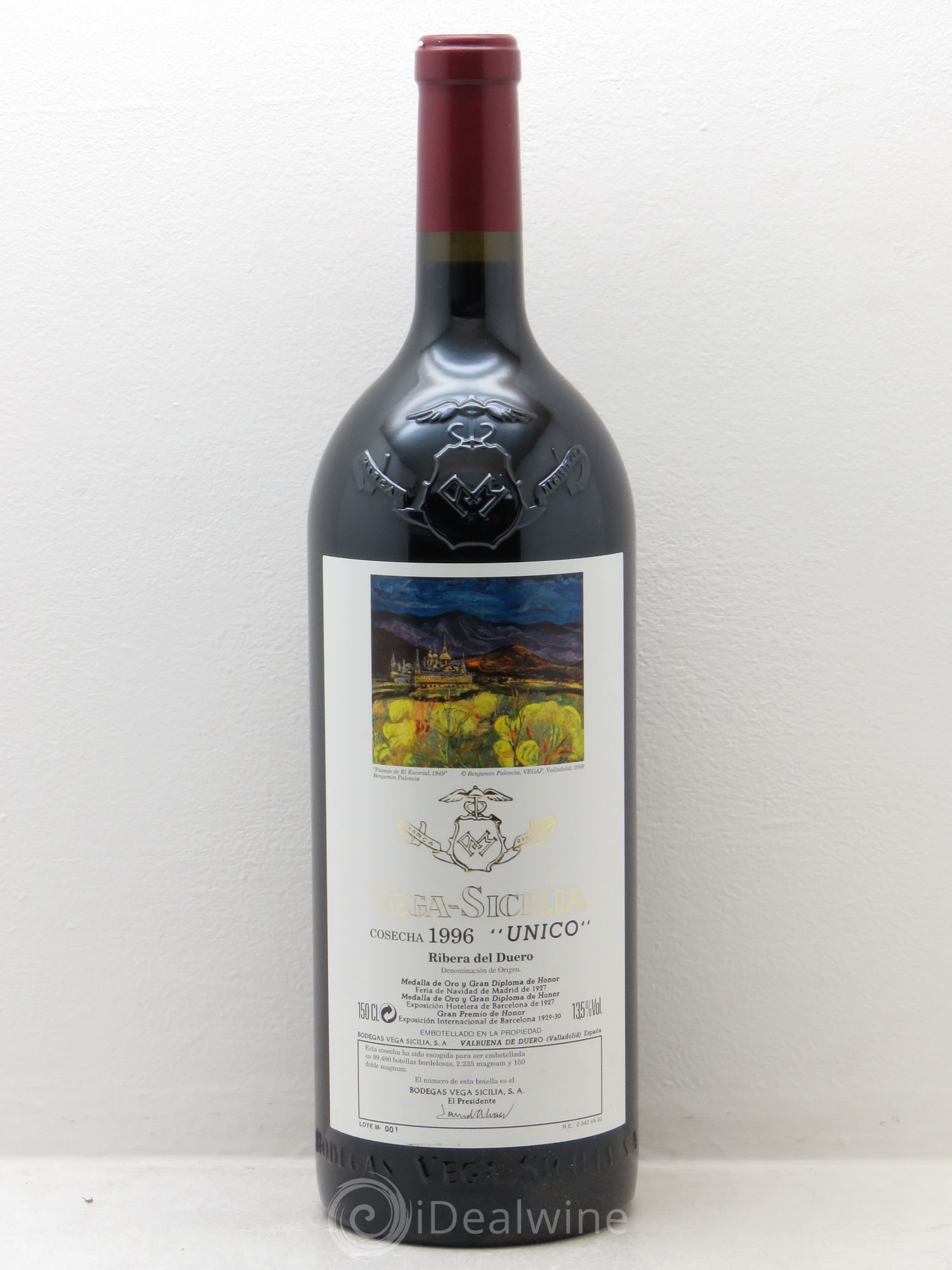 Ribera Del Duero DO Vega Sicilia Unico Famille Alvarez 1996 - Lot de 1 magnum - 0