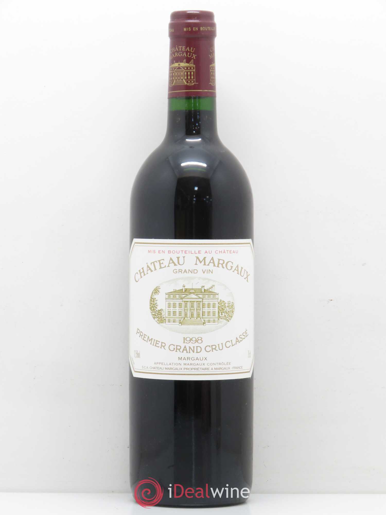 Château Margaux 1er Grand Cru Classé 1998 - Lot de 1 bouteille - 0