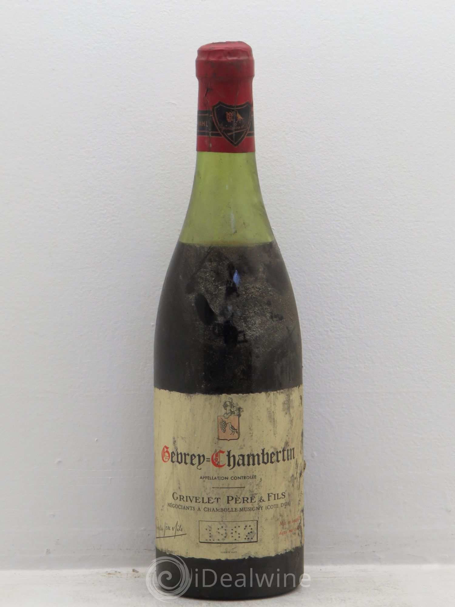 Gevrey-Chambertin Domaine Grivelet 1962 - Posten von 1 Flasche - 0