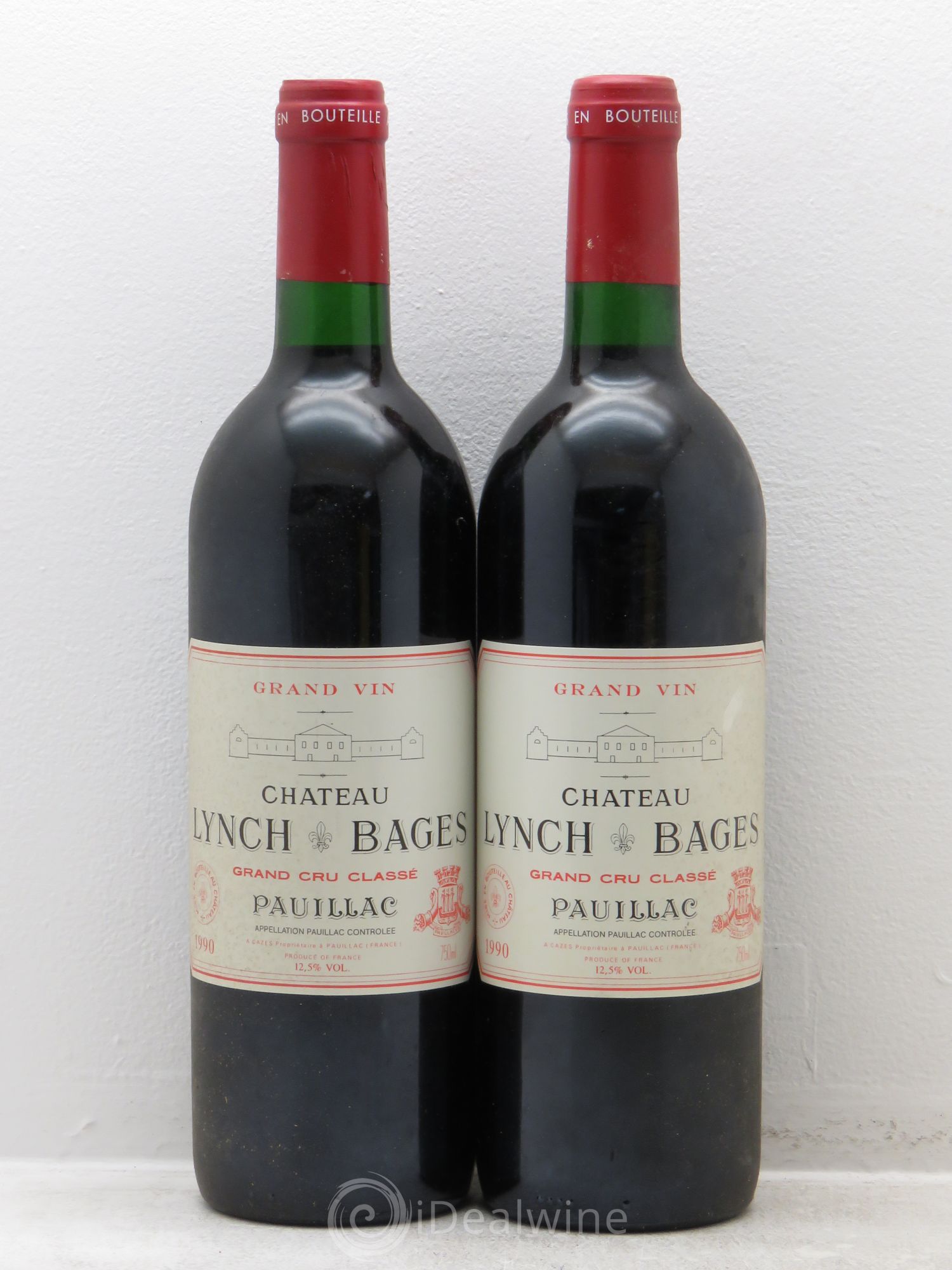 Château Lynch Bages 5ème Grand Cru Classé 1990 - Lot de 2 bouteilles - 0