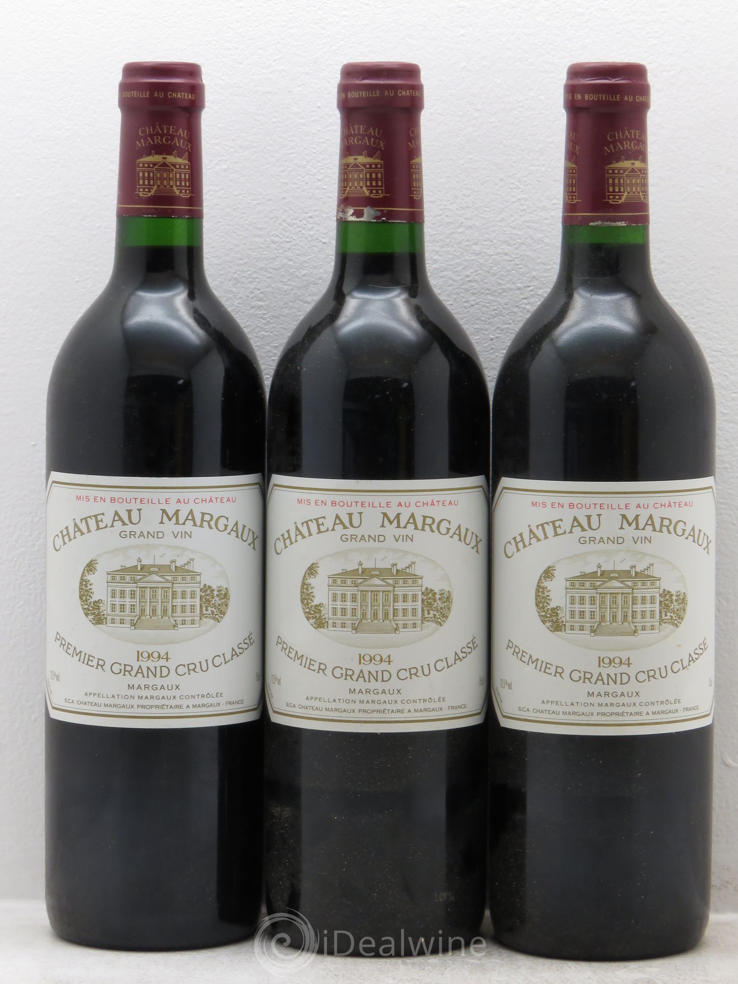 Château Margaux 1er Grand Cru Classé 1994 - Lot de 3 bouteilles - 0