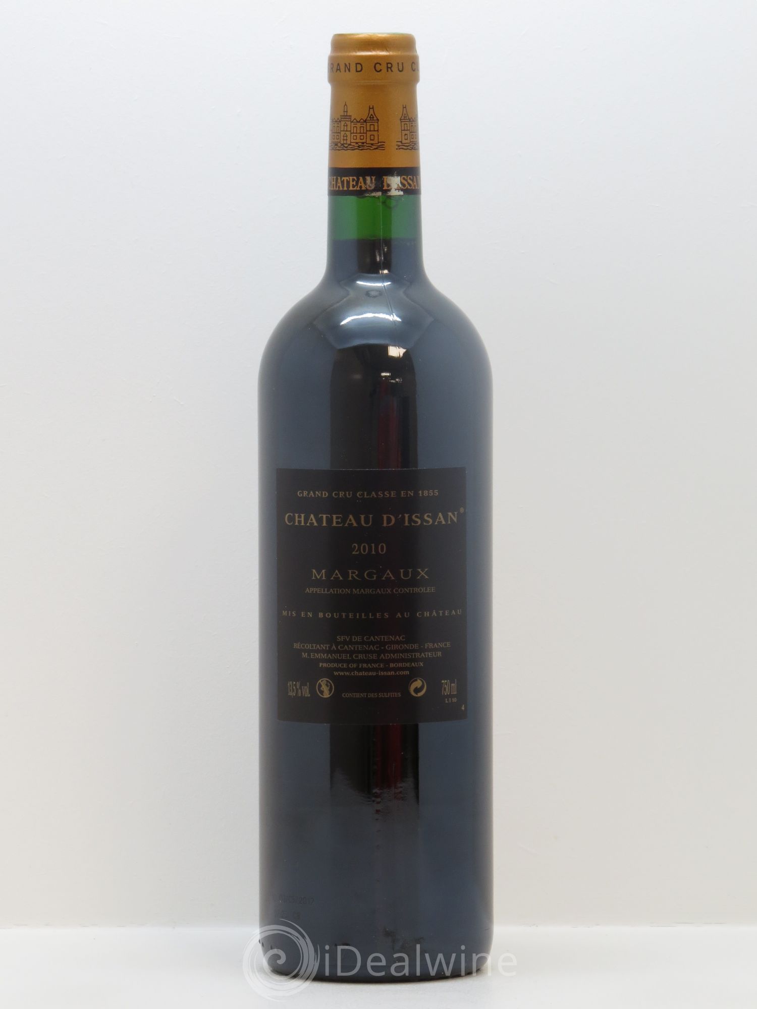Château d'Issan 3ème Grand Cru Classé 2010 - Lot de 1 bouteille - 1