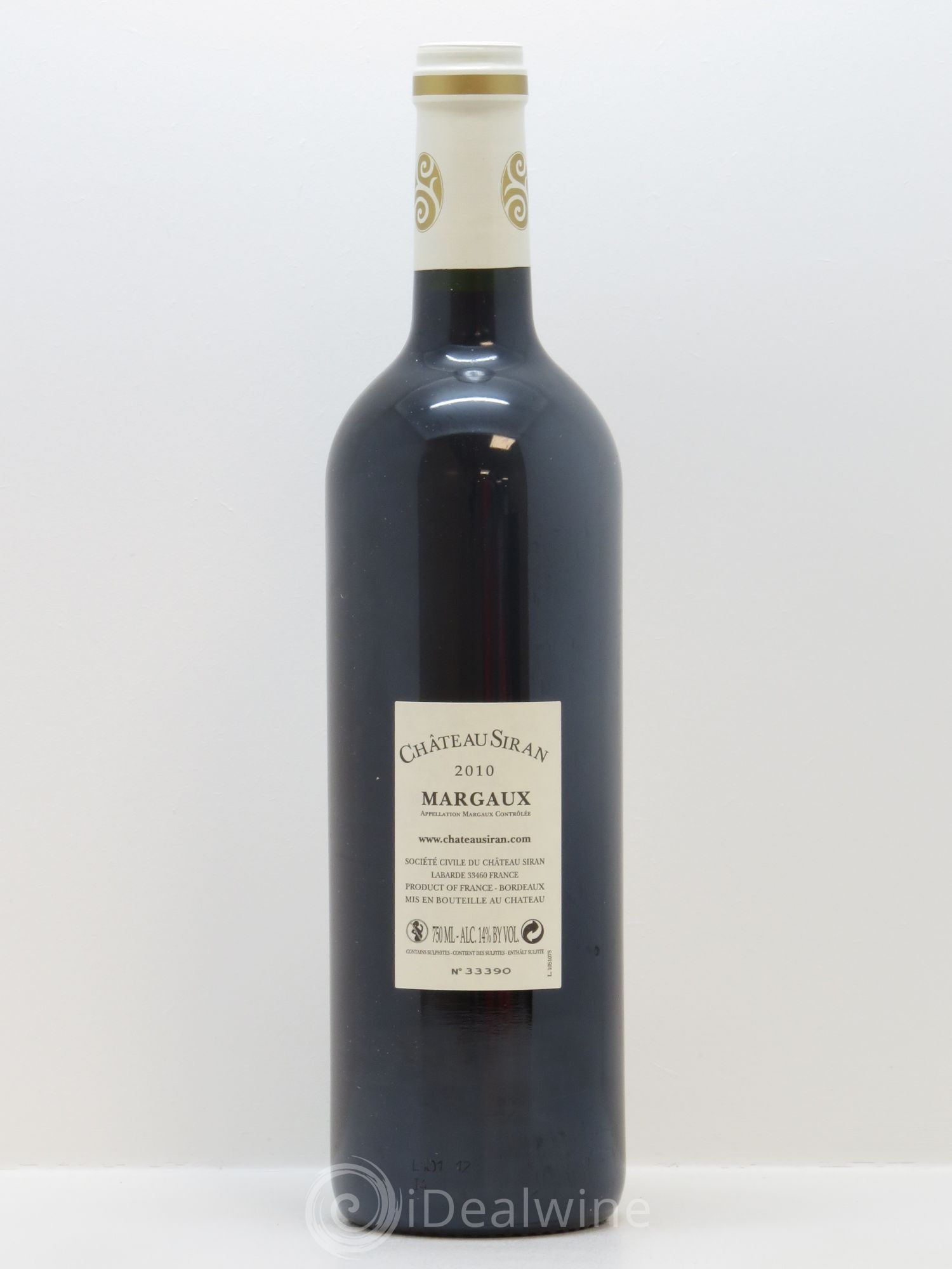 Château Siran 2010 - Lot de 1 bouteille - 1