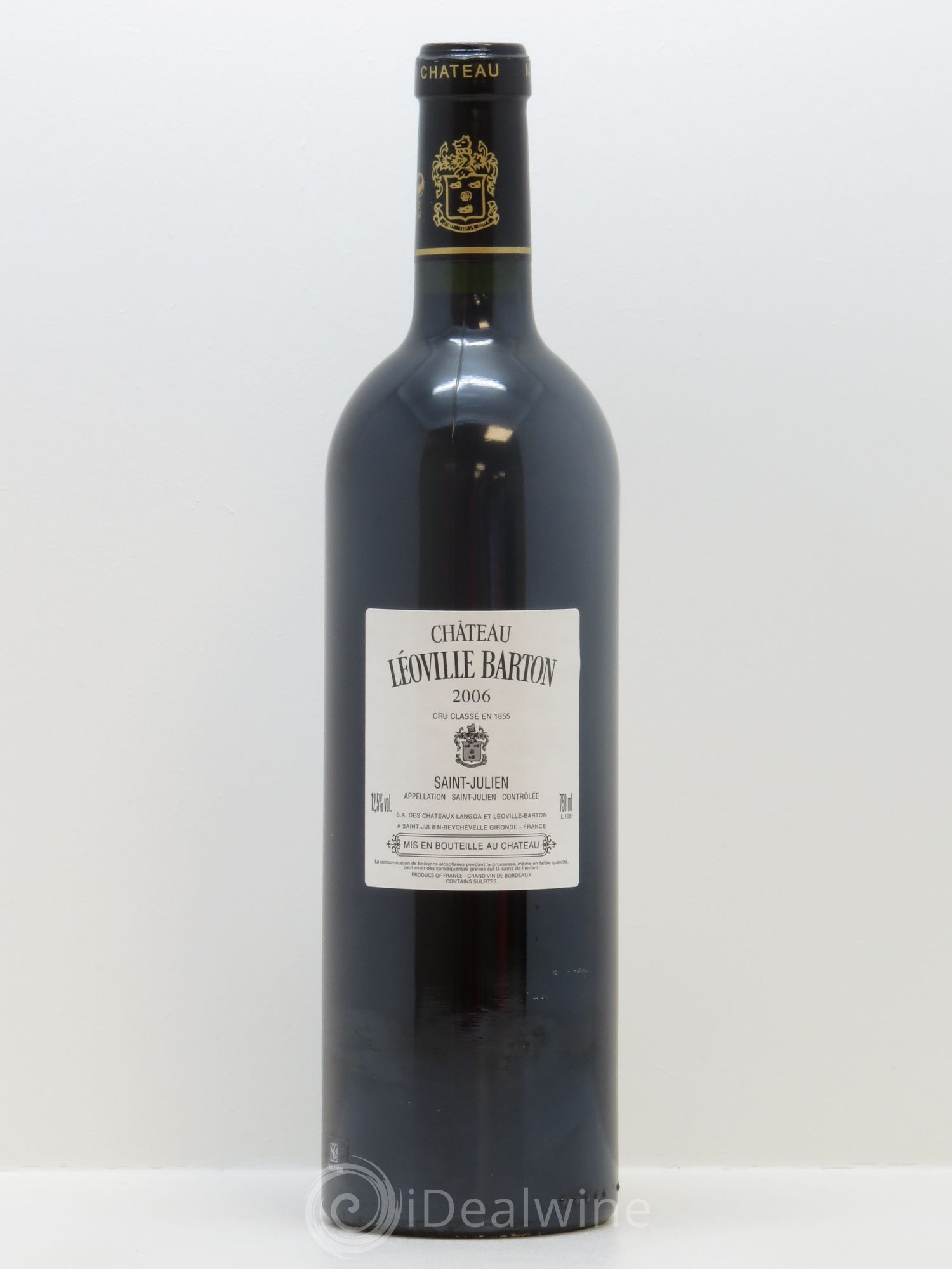 Château Léoville Barton 2ème Grand Cru Classé - 2006 - Lot de 1 bouteille - 1