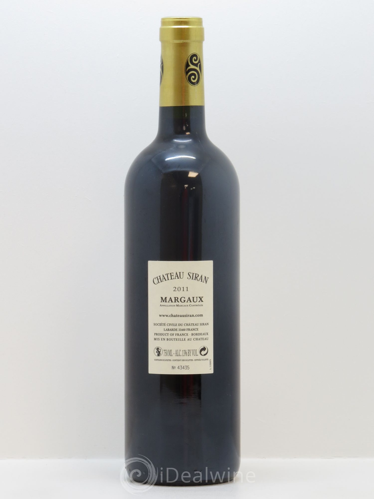 Château Siran 2011 - Lot de 1 bouteille - 1