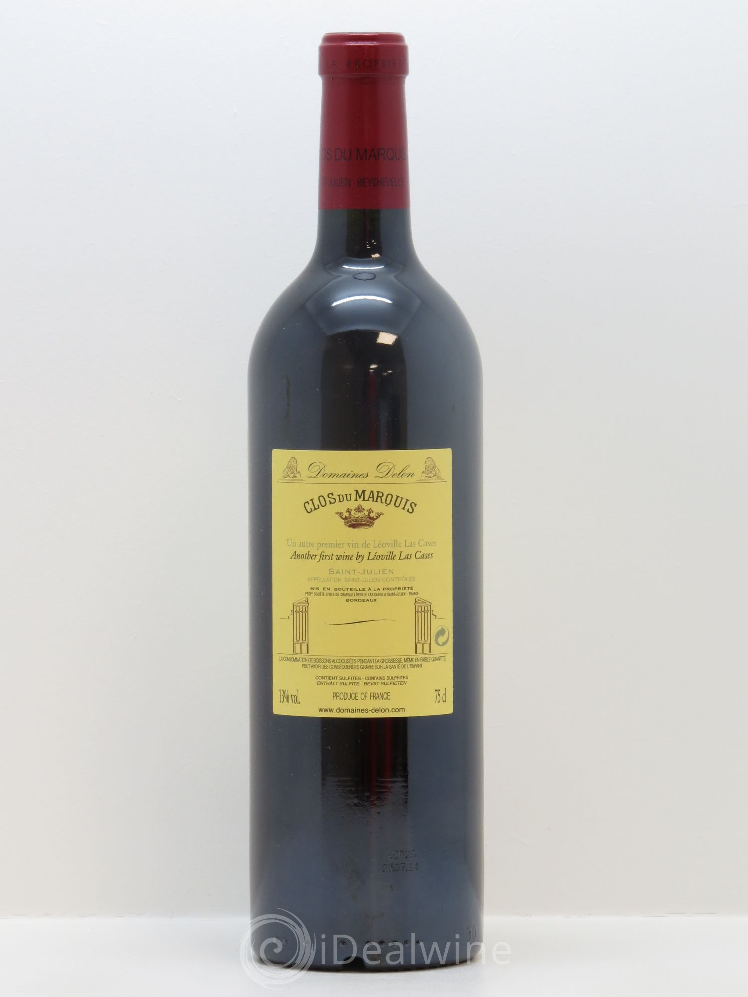 Clos du Marquis 2012 - Lot de 1 bouteille - 1