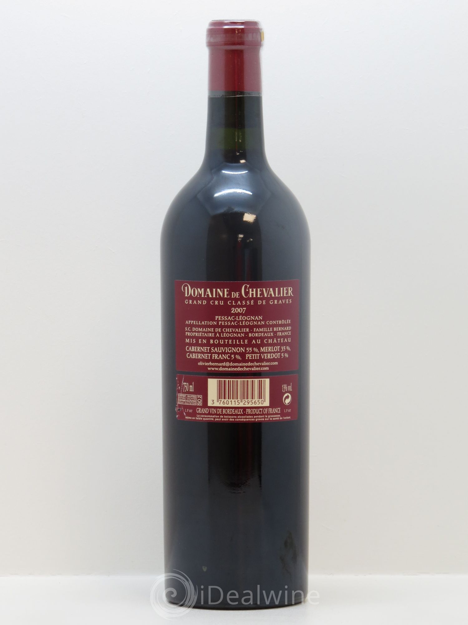 Domaine de Chevalier Cru Classé de Graves 2007 - Lot de 1 bouteille - 1