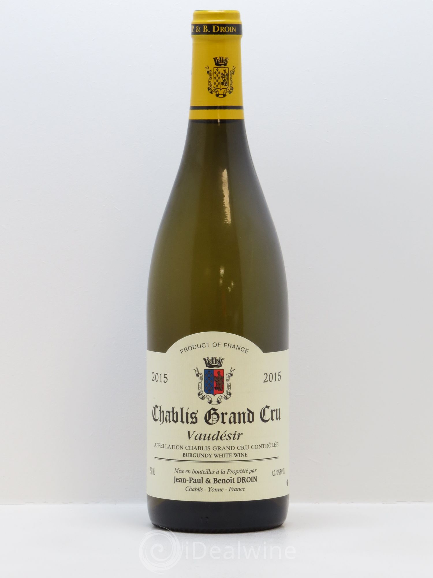 Chablis Grand Cru Vaudésir Jean-Paul & Benoît Droin (Domaine) 2015 - Lot de 1 bouteille - 0
