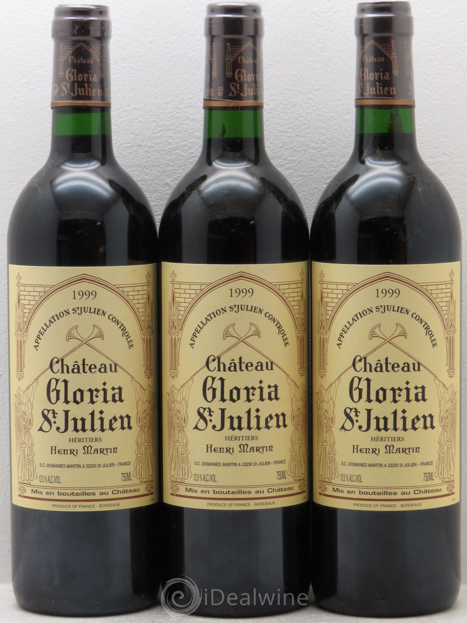 Château Gloria 1999 - Lot de 3 bouteilles - 0