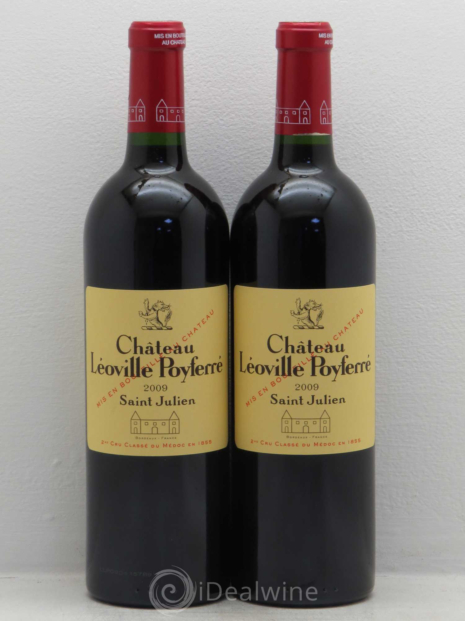Château Léoville Poyferré 2ème Grand Cru Classé 2009 - Lot de 2 bouteilles - 0