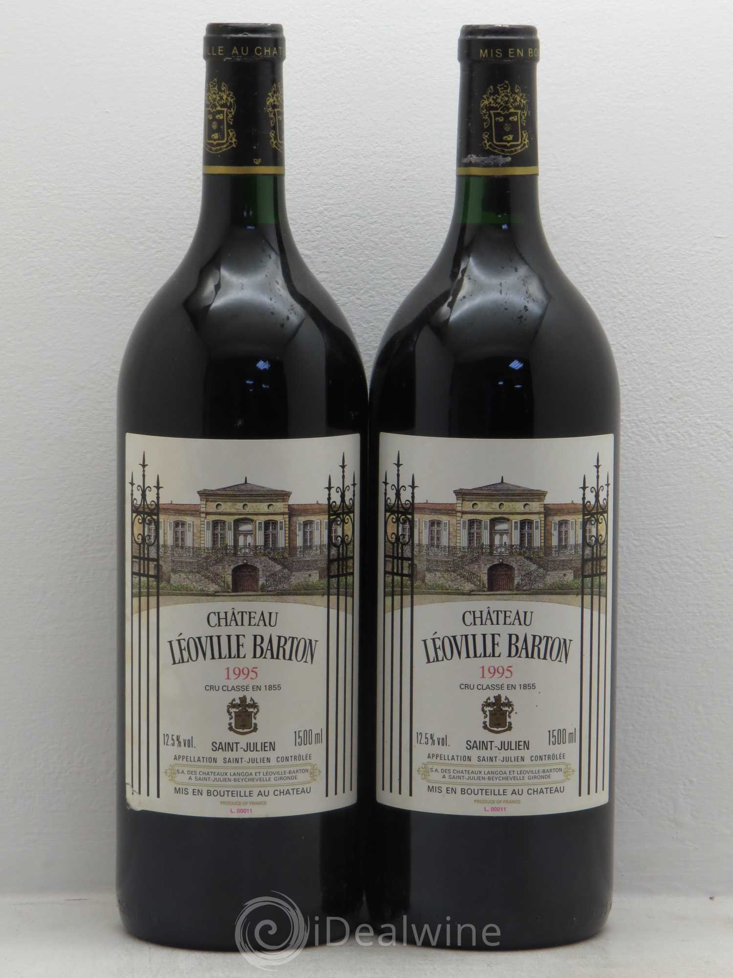 Château Léoville Barton 2ème Grand Cru Classé 1995 - Lot de 2 magnums - 0