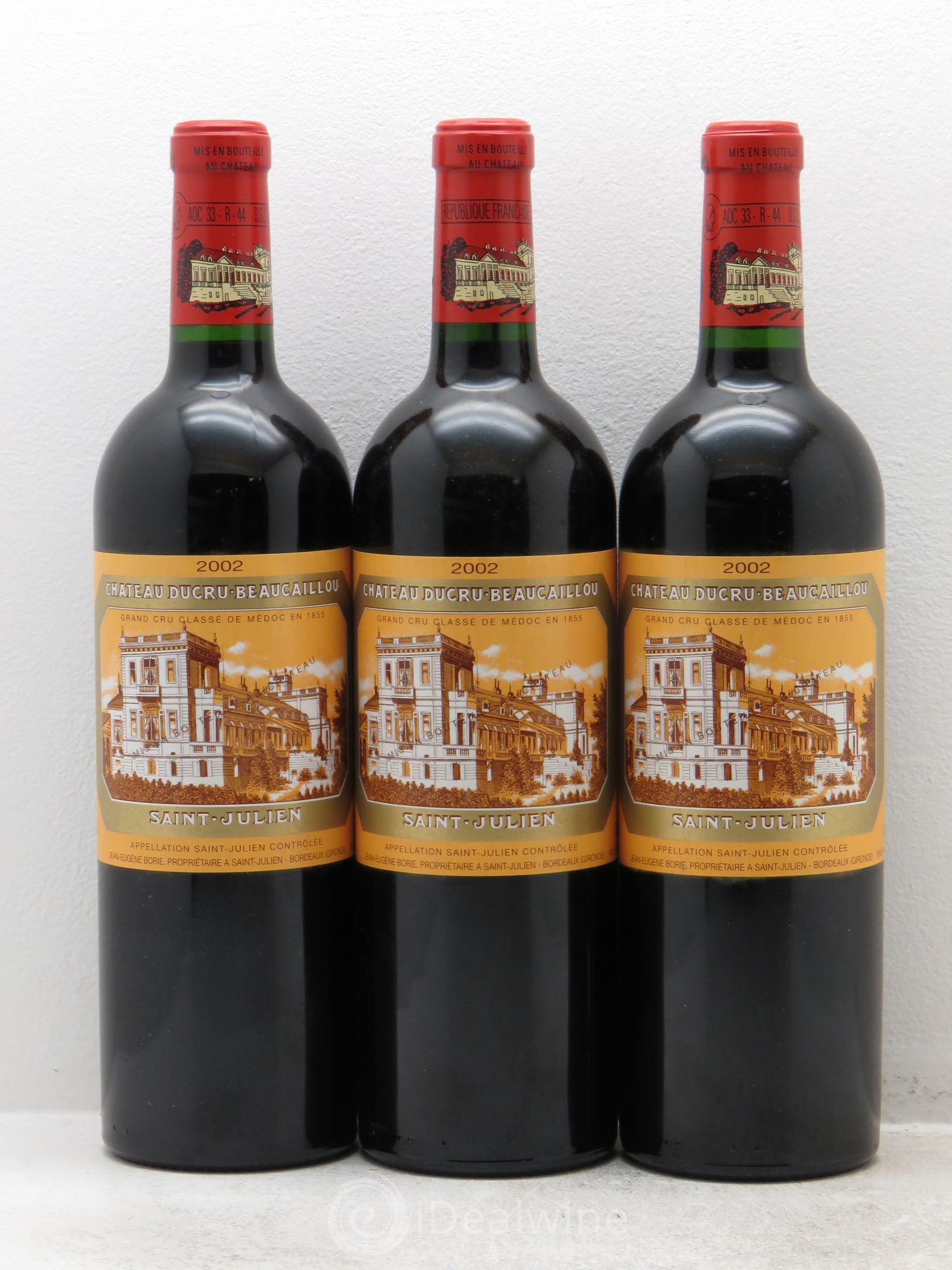 Château Ducru Beaucaillou 2ème Grand Cru Classé 2002 - Lot de 3 bouteilles - 0