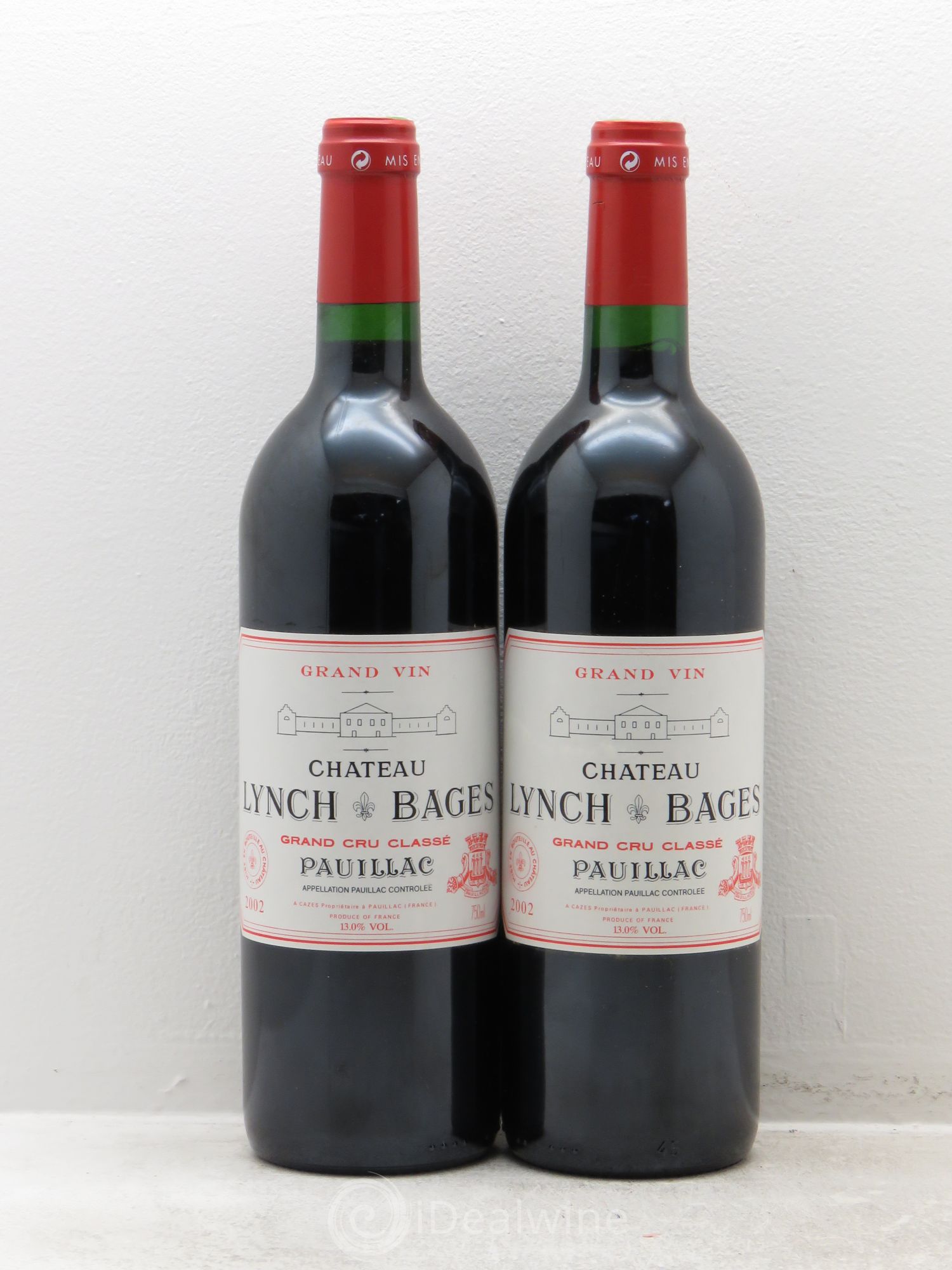 Château Lynch Bages 5ème Grand Cru Classé 2002 - Lot de 2 bouteilles - 0