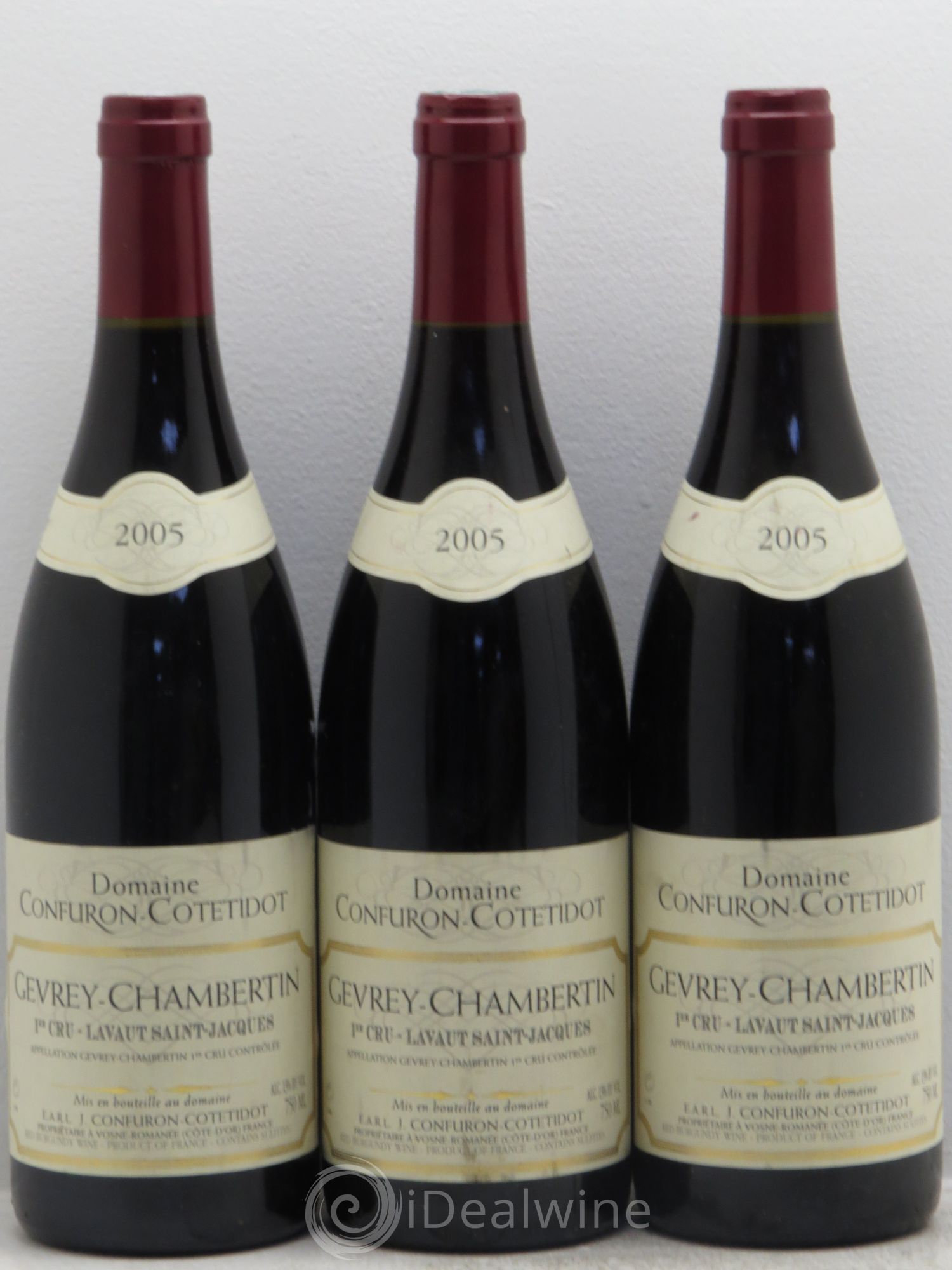 Gevrey-Chambertin 1er Cru 2005 - Lot de 3 bouteilles - 0