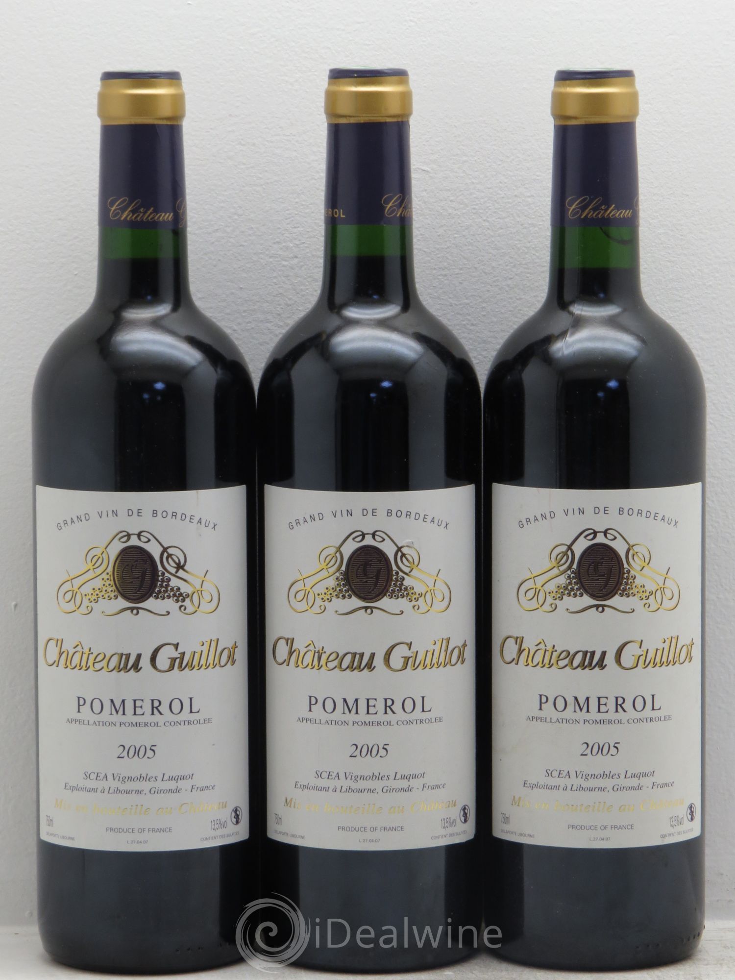 Château Guillot 2005 - Lot de 3 bouteilles - 0