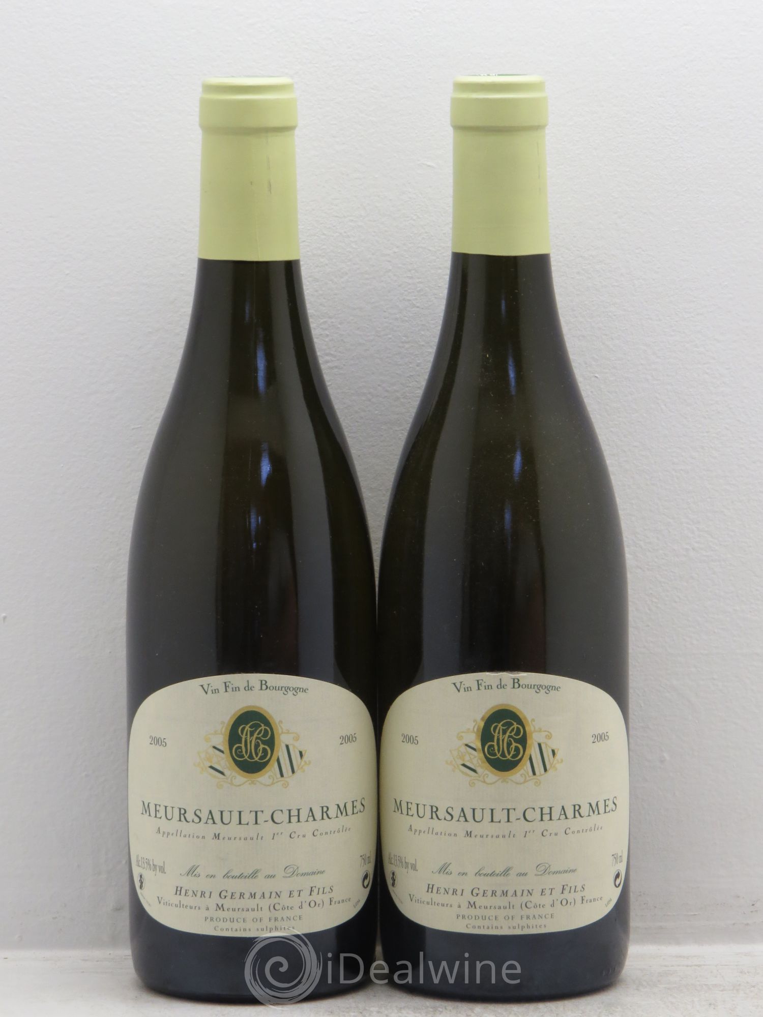Meursault 1er Cru Henri Germain 2005 - Lot de 2 bouteilles - 0