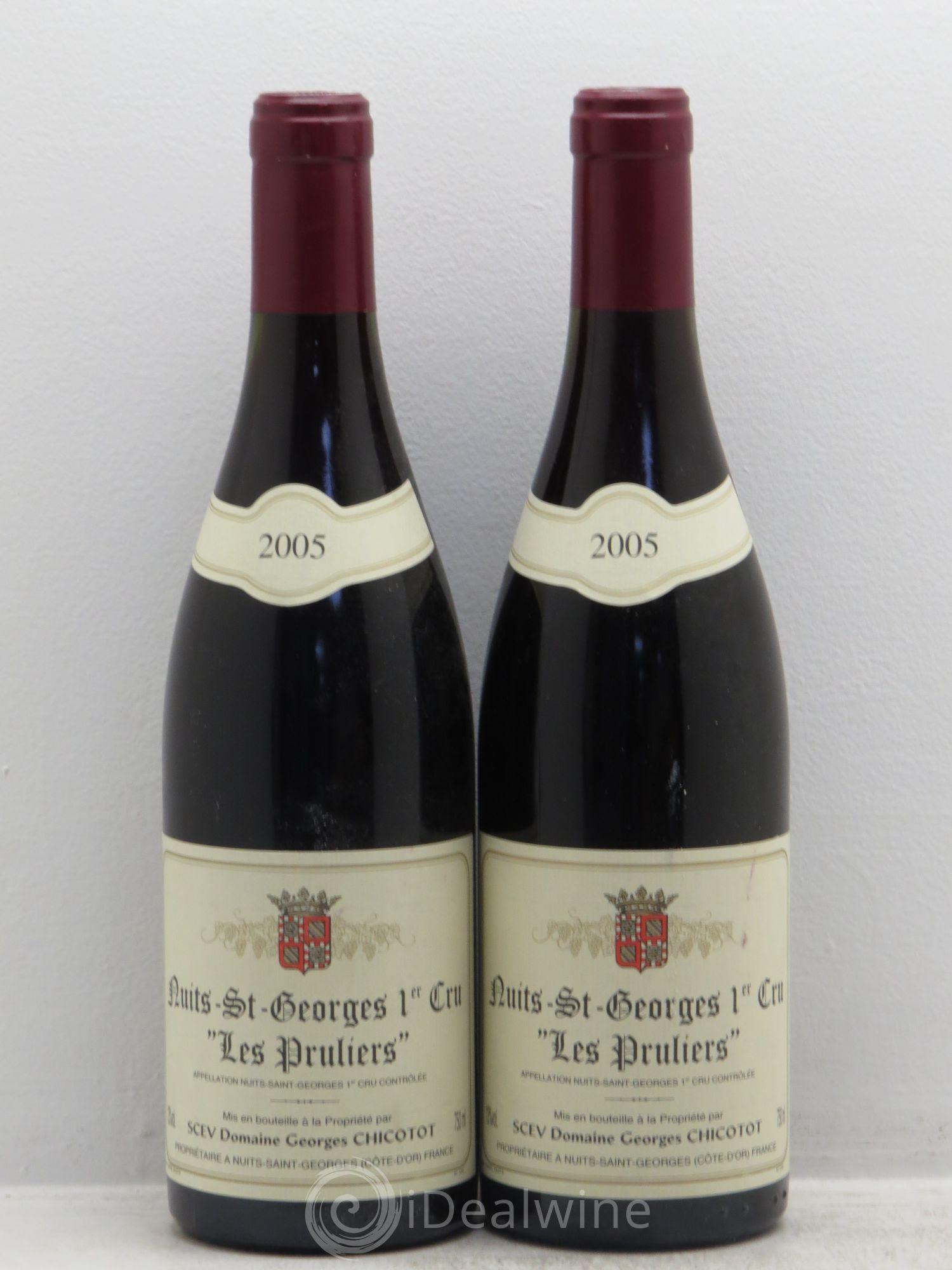 Nuits-Saint-Georges 1er Cru Domaine Chicotot 2005 - Lot de 2 bouteilles - 0