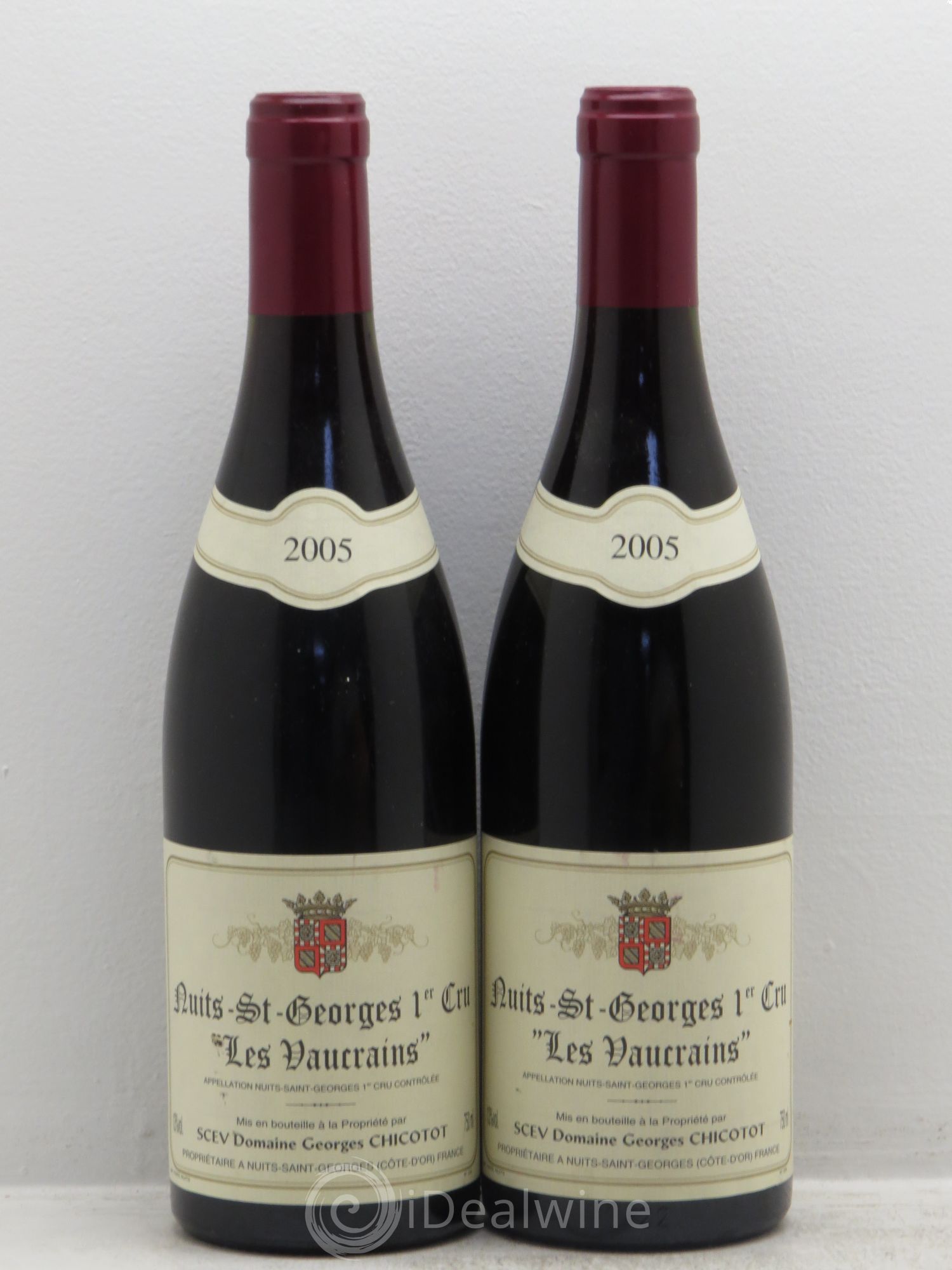 Nuits-Saint-Georges 1er Cru Domaine Chicotot 2005 - Lot de 2 bouteilles - 0