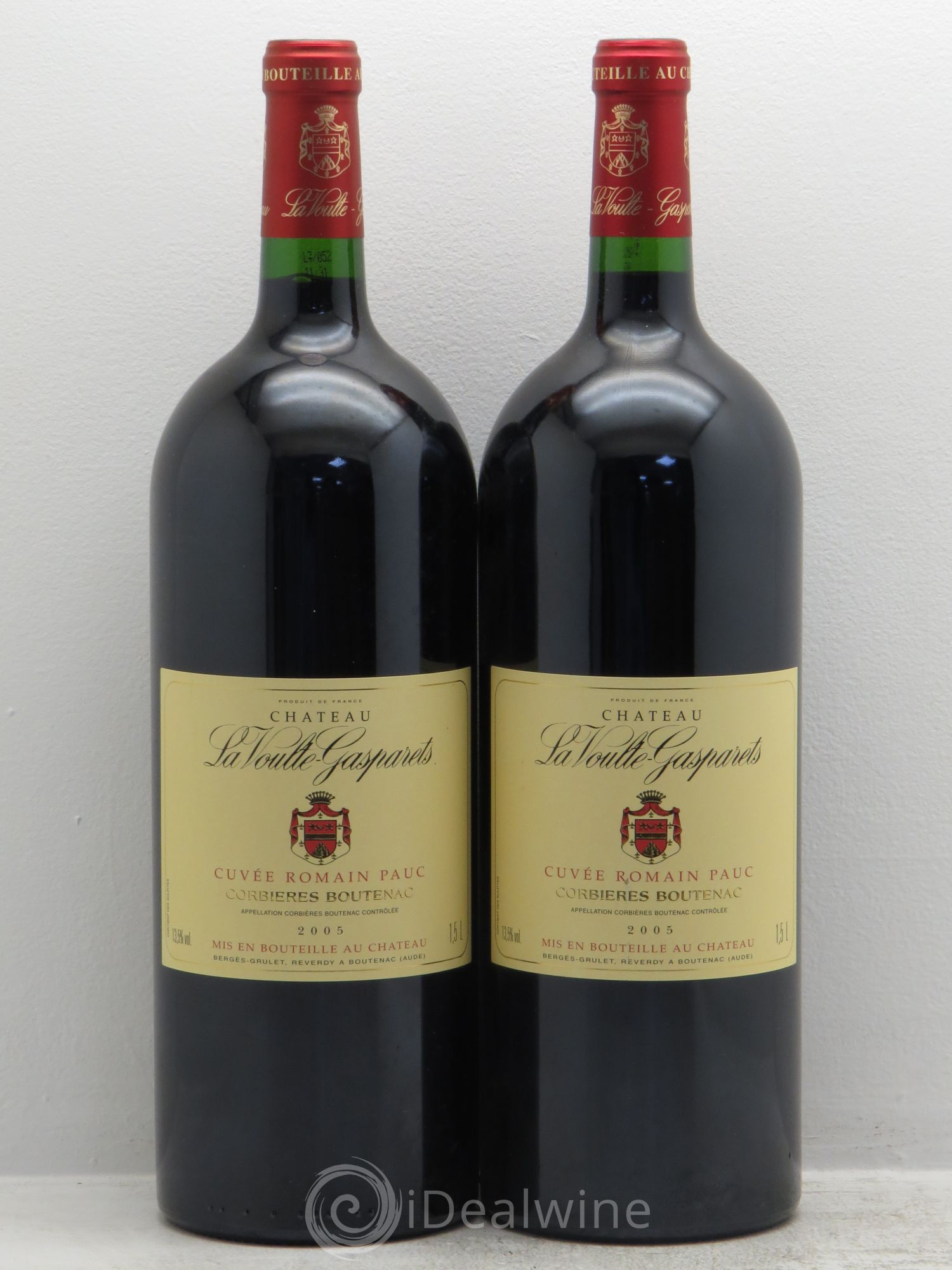 Corbières Boutenac La Voulte-Gasparets Cuvée Romain Pauc Patrick Reverdy 2005 - Lot de 2 magnums - 0