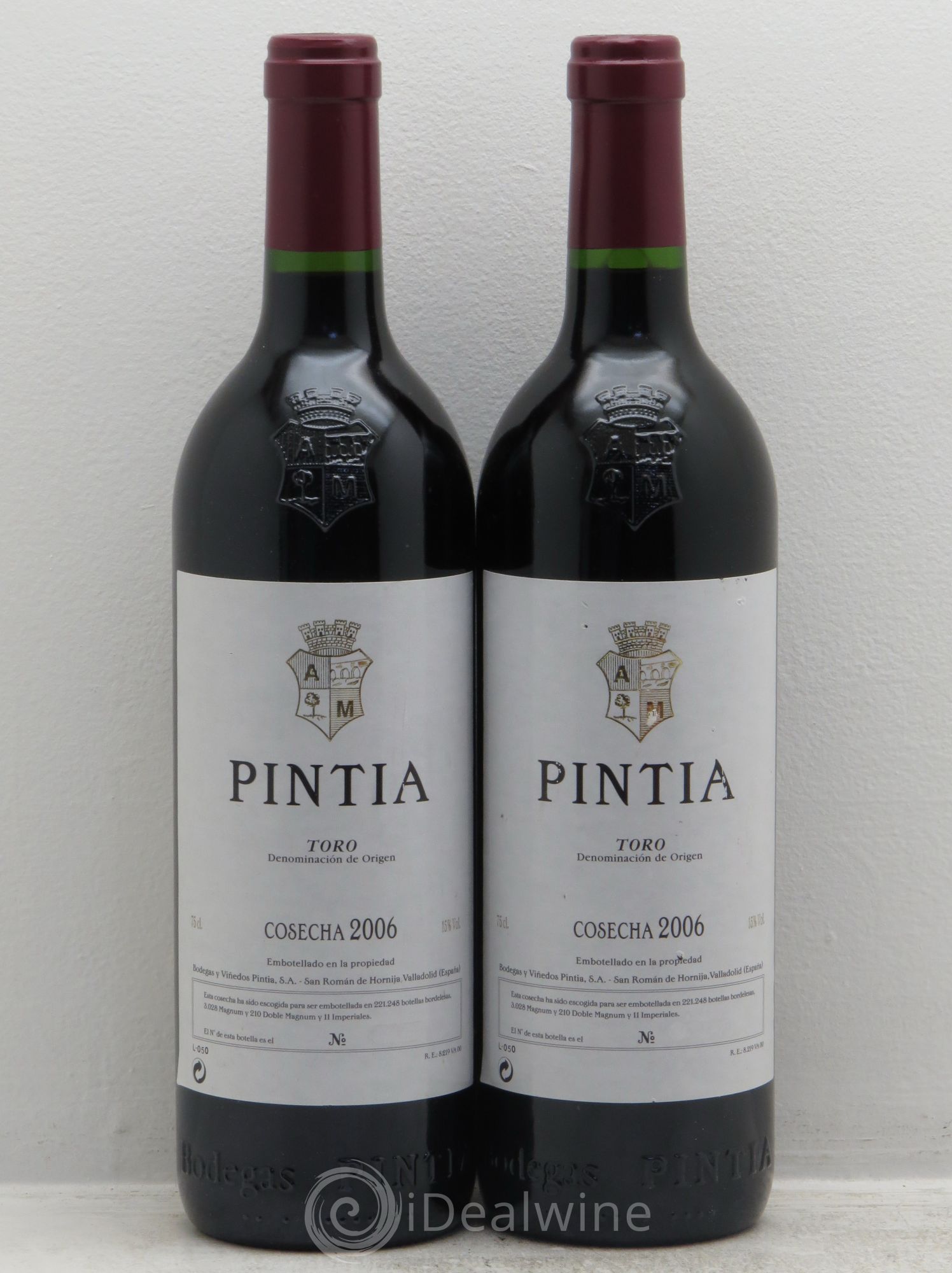 Toro DO Vega Sicilia Pintia Famille Alvarez 2006 - Lot de 2 bouteilles - 0