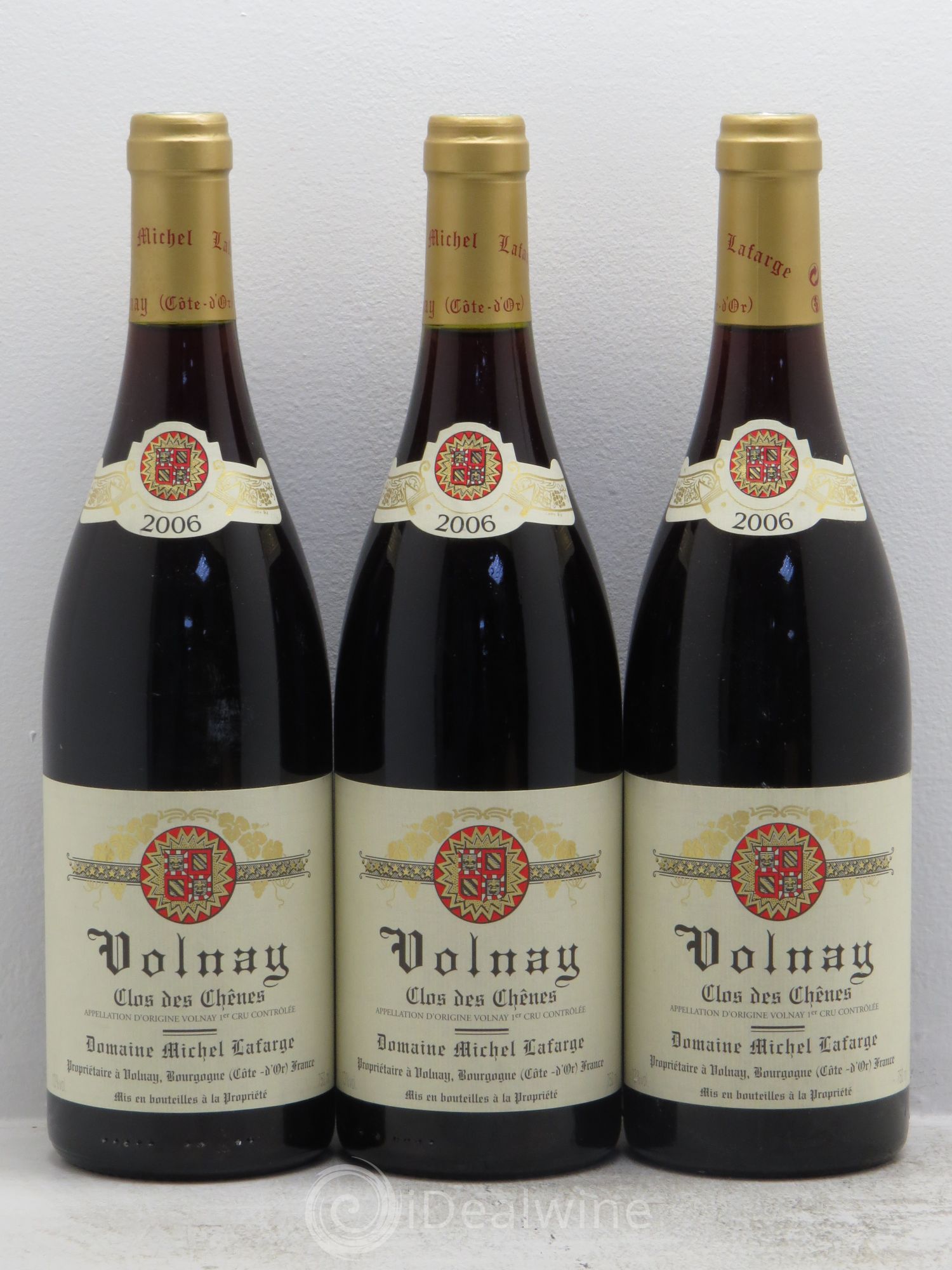 Volnay 1er Cru Clos des Chênes Lafarge (Domaine) 2006 - Lot de 3 bouteilles - 0