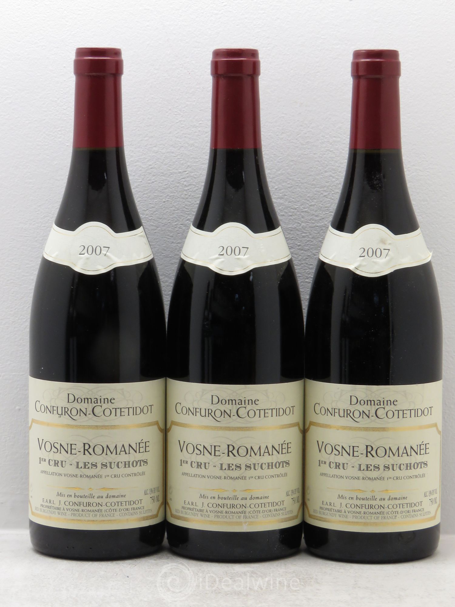 Vosne-Romanée 1er Cru Les Suchots Confuron-Cotetidot 2007 - Lot de 3 bouteilles - 0