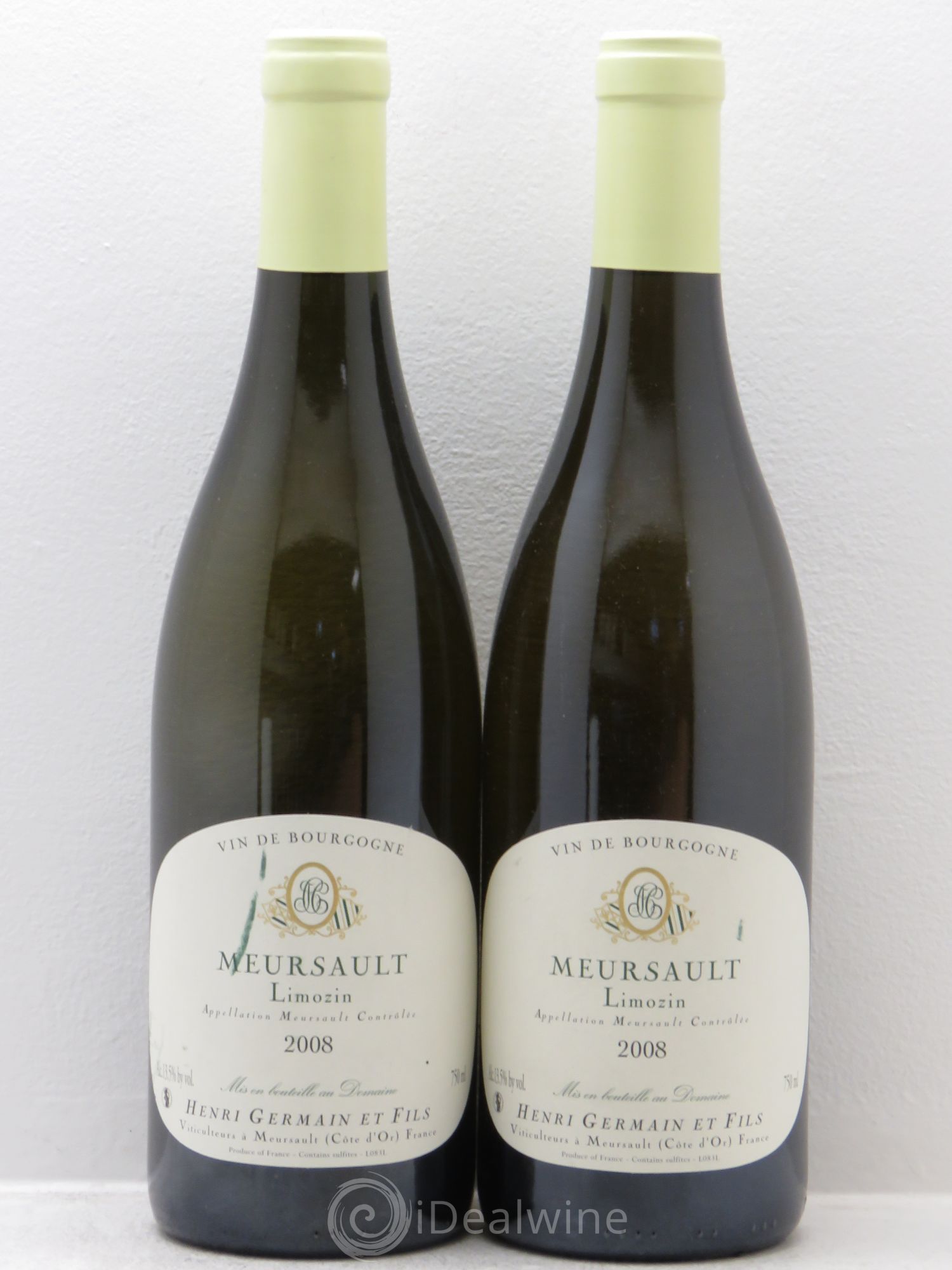 Meursault Limozin - Henri Germain 2008 - Posten von 2 Flaschen - 0