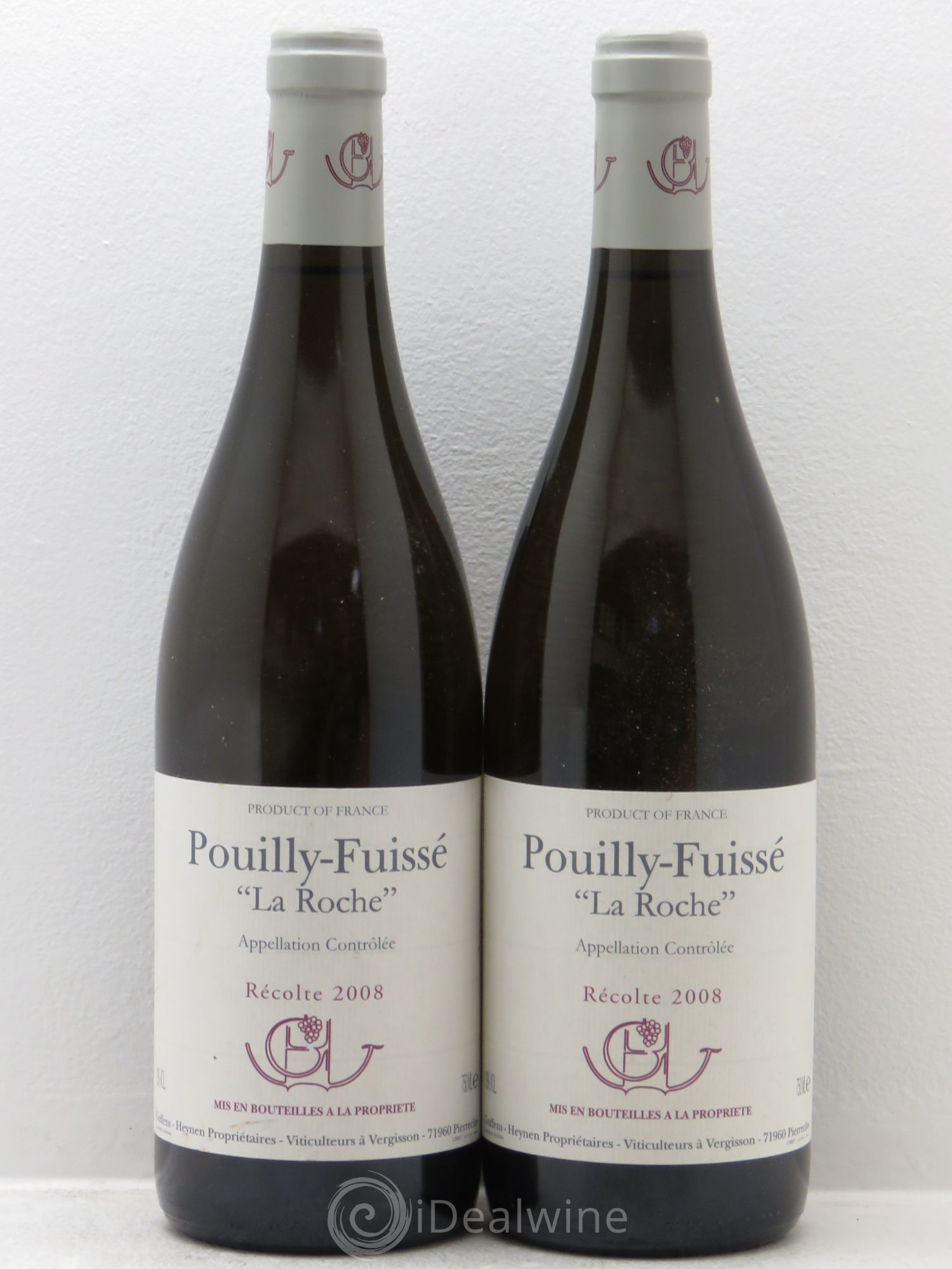 Pouilly-Fuissé La Roche 2008 - Lot de 2 bouteilles - 0