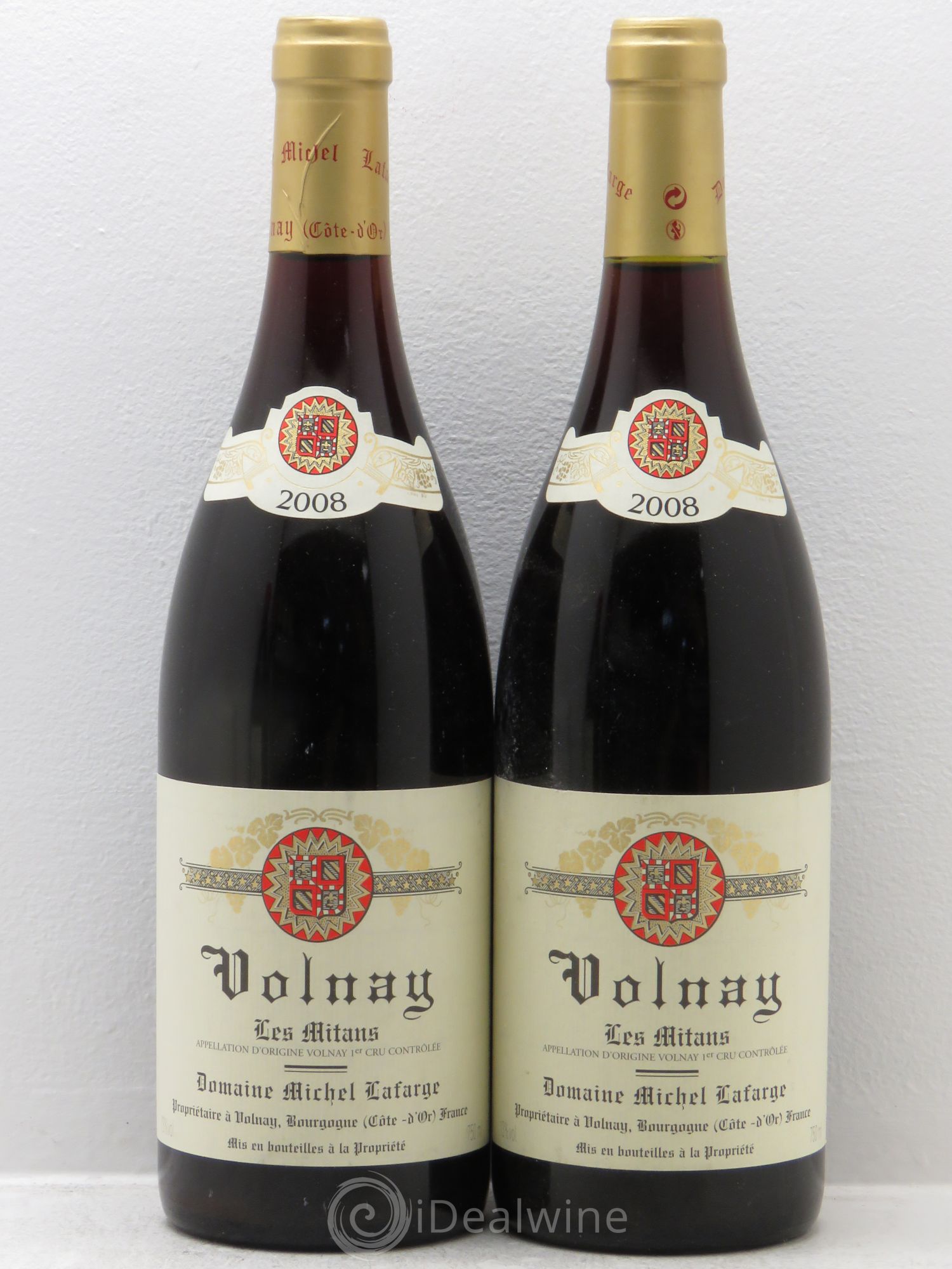 Volnay 1er Cru Les Mitans Lafarge (Domaine) 2008 - Lot de 2 bouteilles - 0