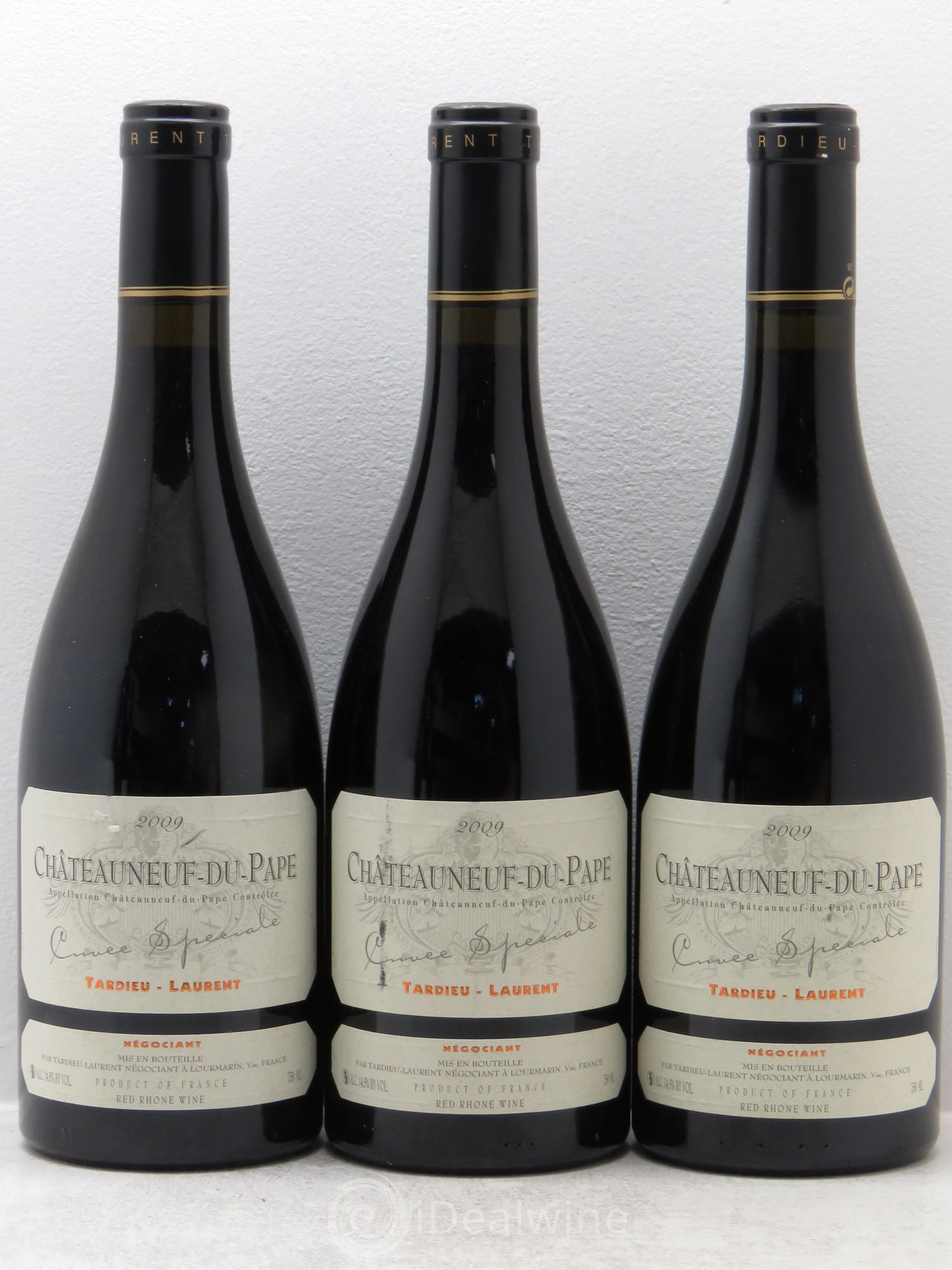 Châteauneuf-du-Pape Tardieu-Laurent Cuvée spéciale Famille Tardieu 2009 - Lot de 3 bouteilles - 0