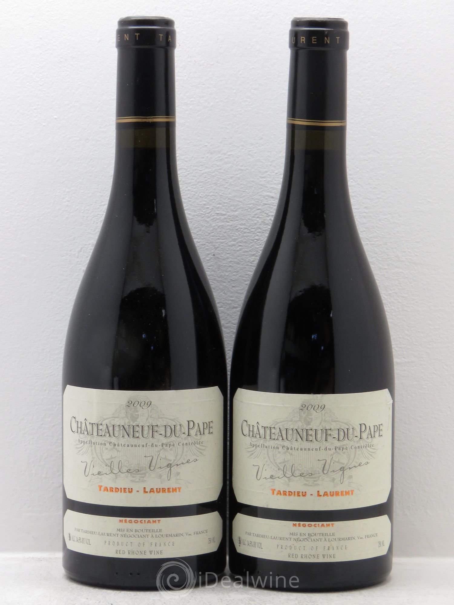 Châteauneuf-du-Pape Tardieu-Laurent Vieilles vignes Famille Tardieu 2009 - Lot de 2 bouteilles - 0