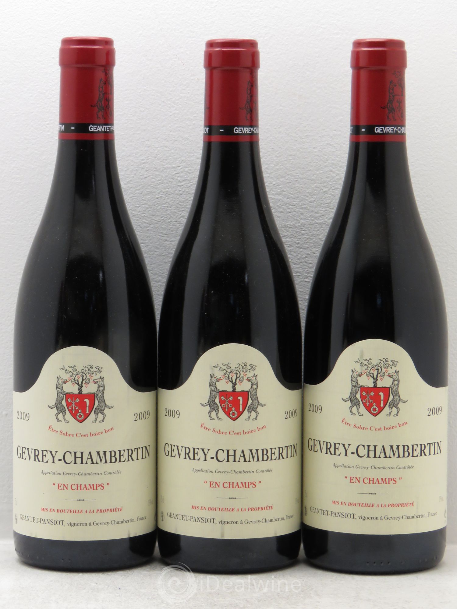 Gevrey-Chambertin En Champs Geantet-Pansiot 2009 - Lot de 3 bouteilles - 0