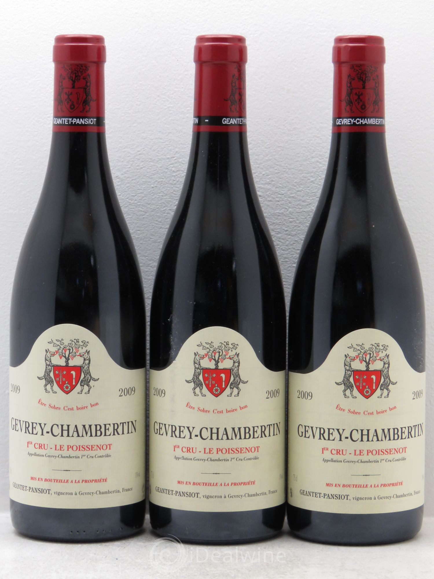 Gevrey-Chambertin 1er Cru Le Poissenot Geantet-Pansiot 2009 - Lot de 3 bouteilles - 0